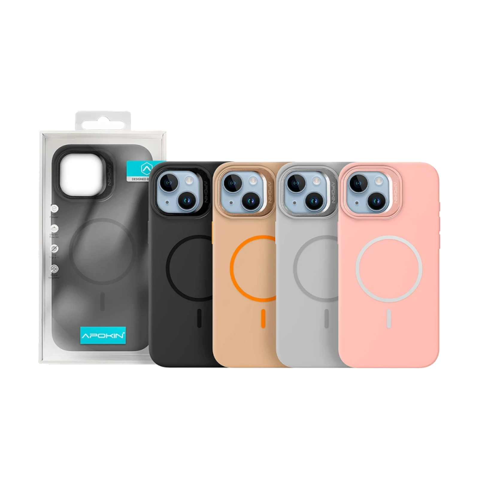 Funda Silicona Premium con Magsafe y Soporte iPhone 13/14