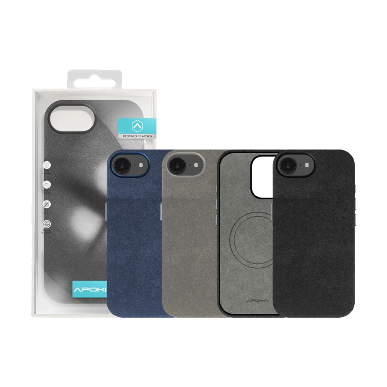 Funda Piel Alcántara para iPhone 16E