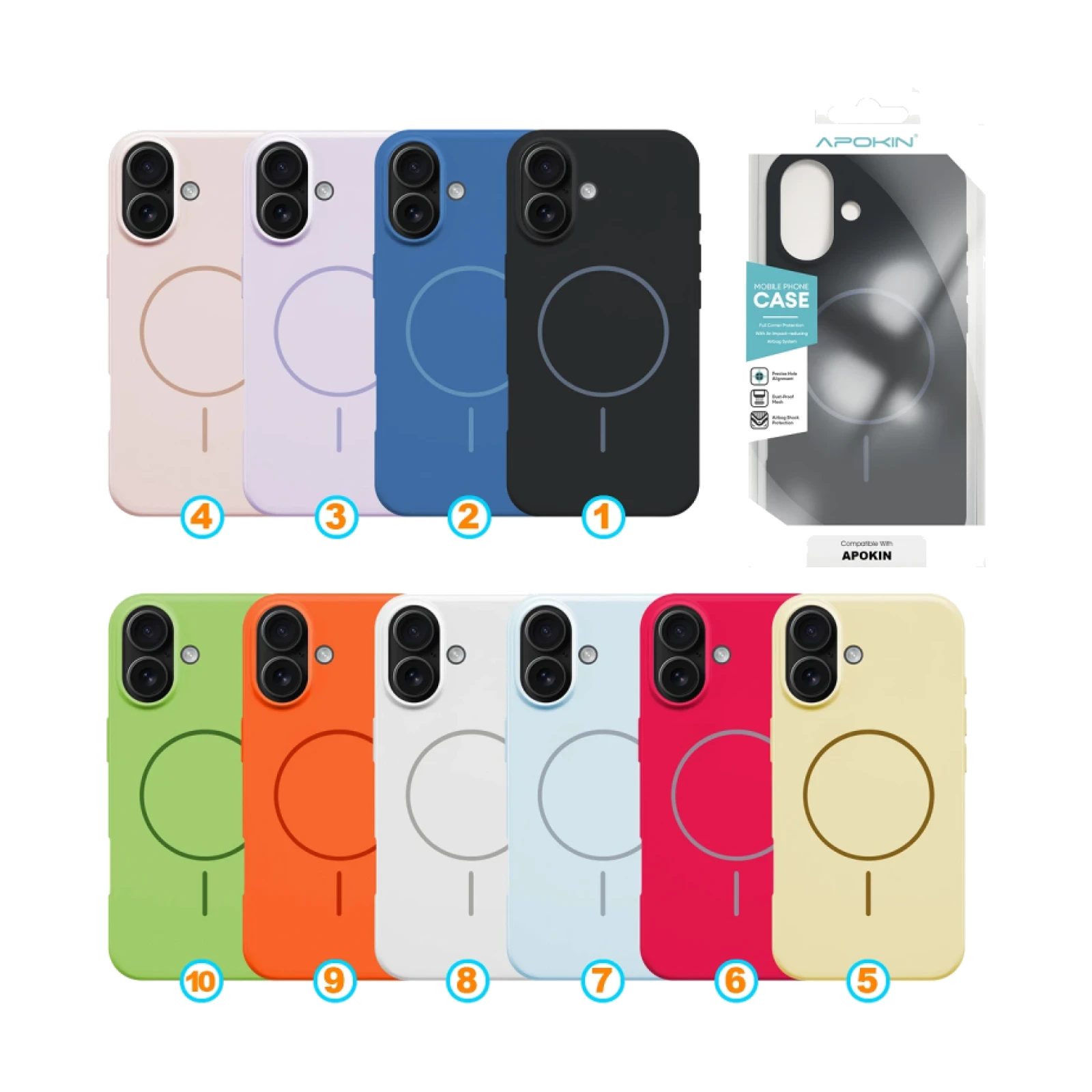 Funda Silicona Premium Magsafe para iPhone 17