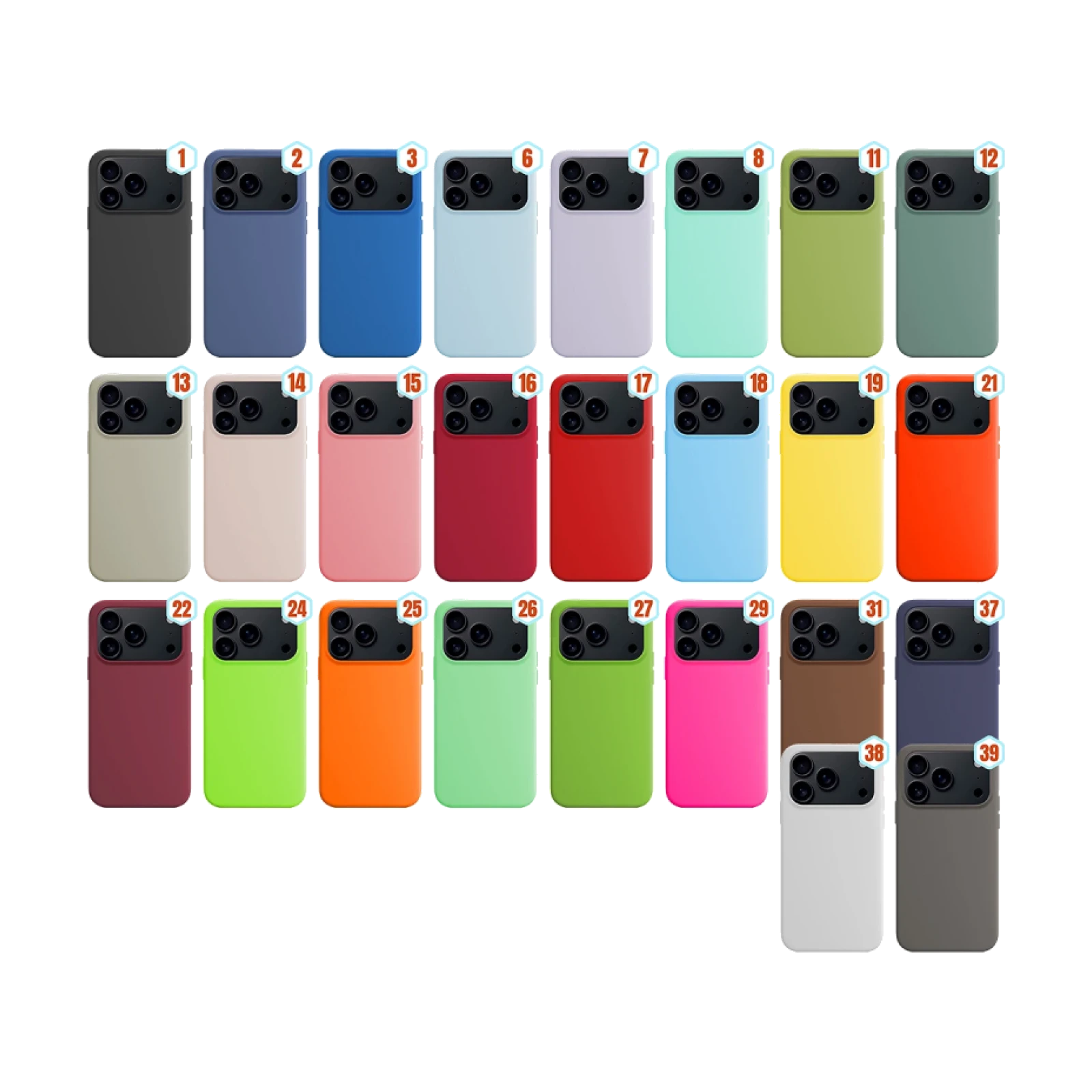 Funda Silicona Liquida Efecto Piel iPhone 17 Pro / 18 Pro