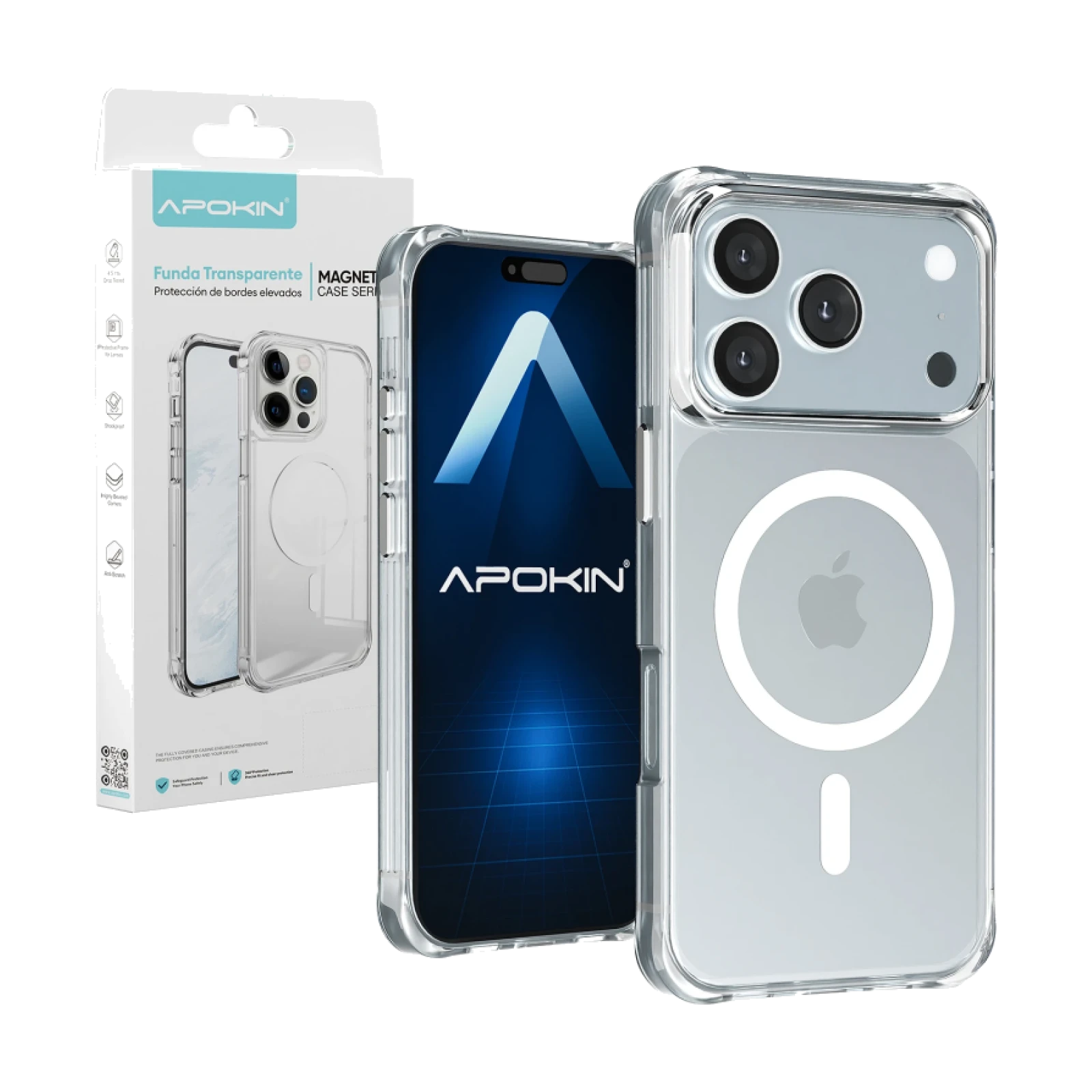 Funda Transparente 3.3mm MagSafe para iPhone 17 Pro Max / 18 Pro Max