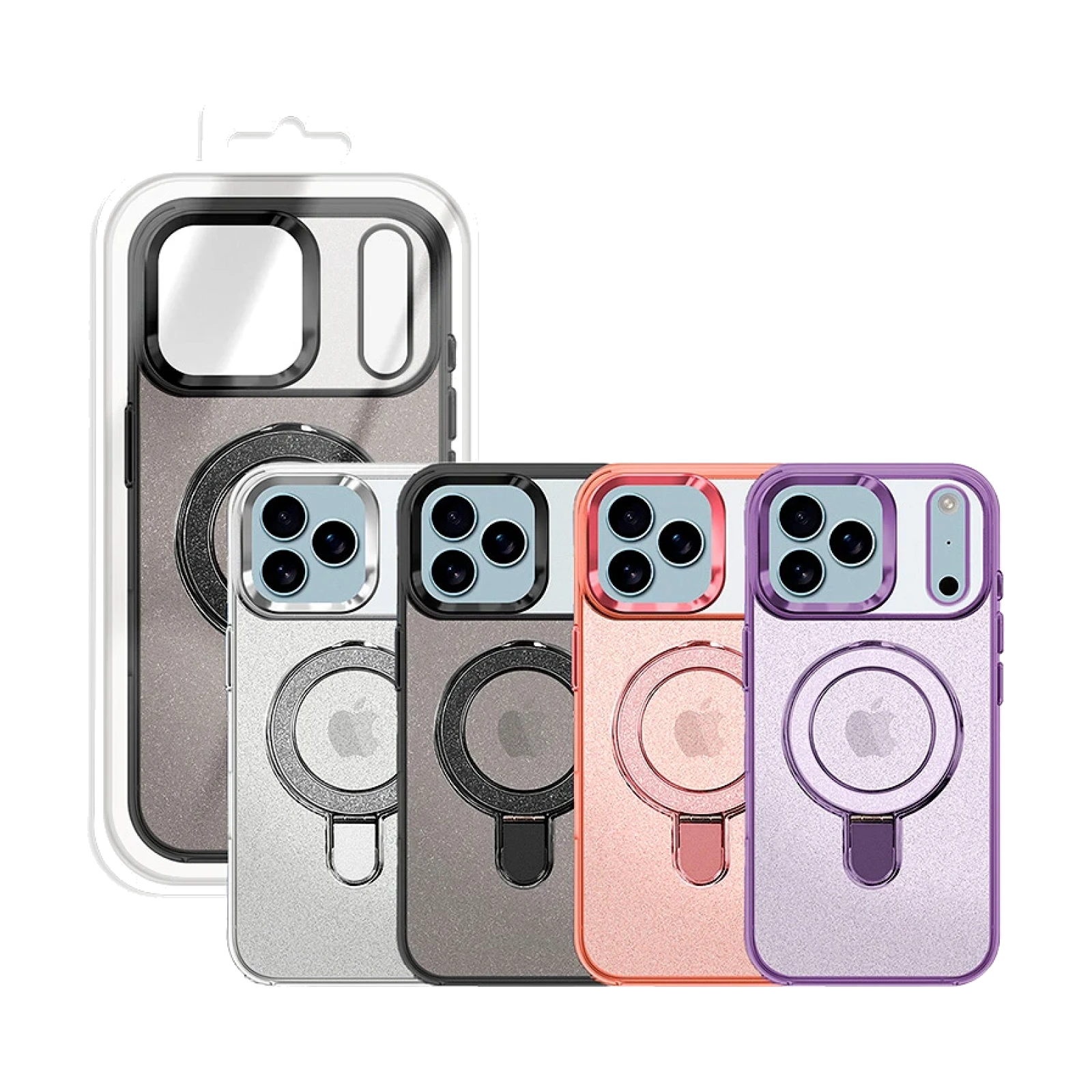 Funda Purpurina Magsafe Con Anilla Magsafe iPhone 17 Pro Max