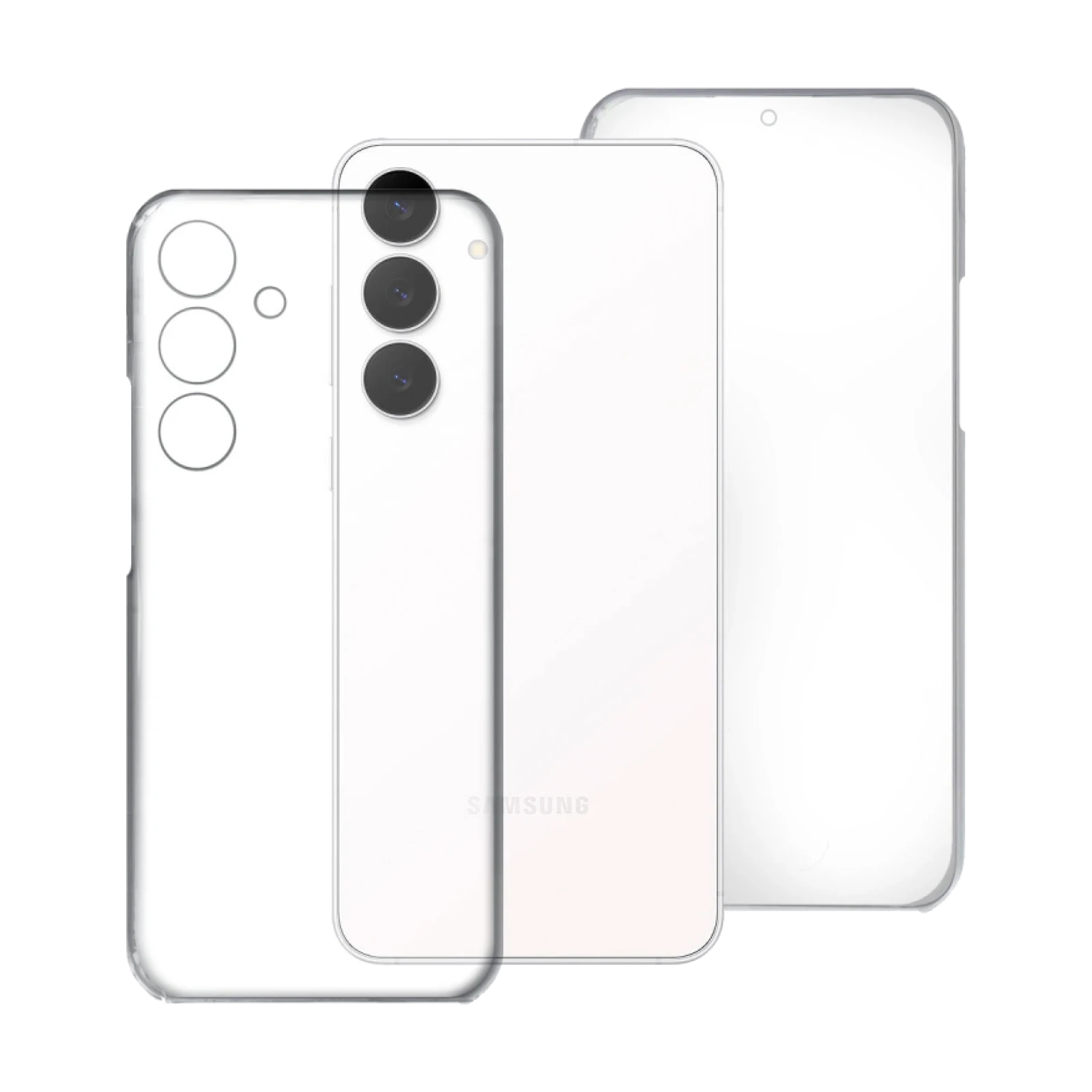 Funda Doble Samsung Galaxy S25 FE Silicona Transparente Delantera y Trasera