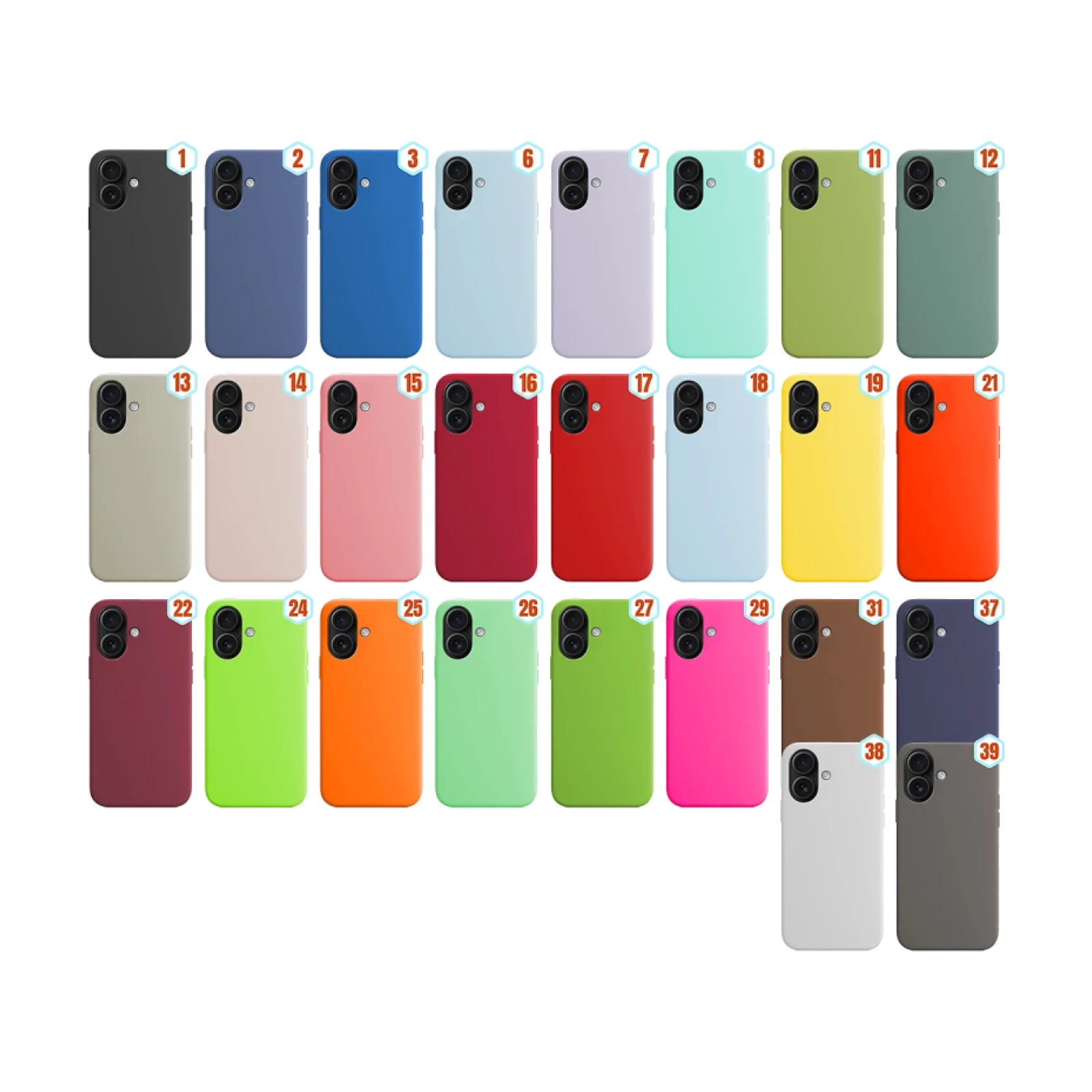 Funda Silicona Liquida Efecto Piel iPhone 17