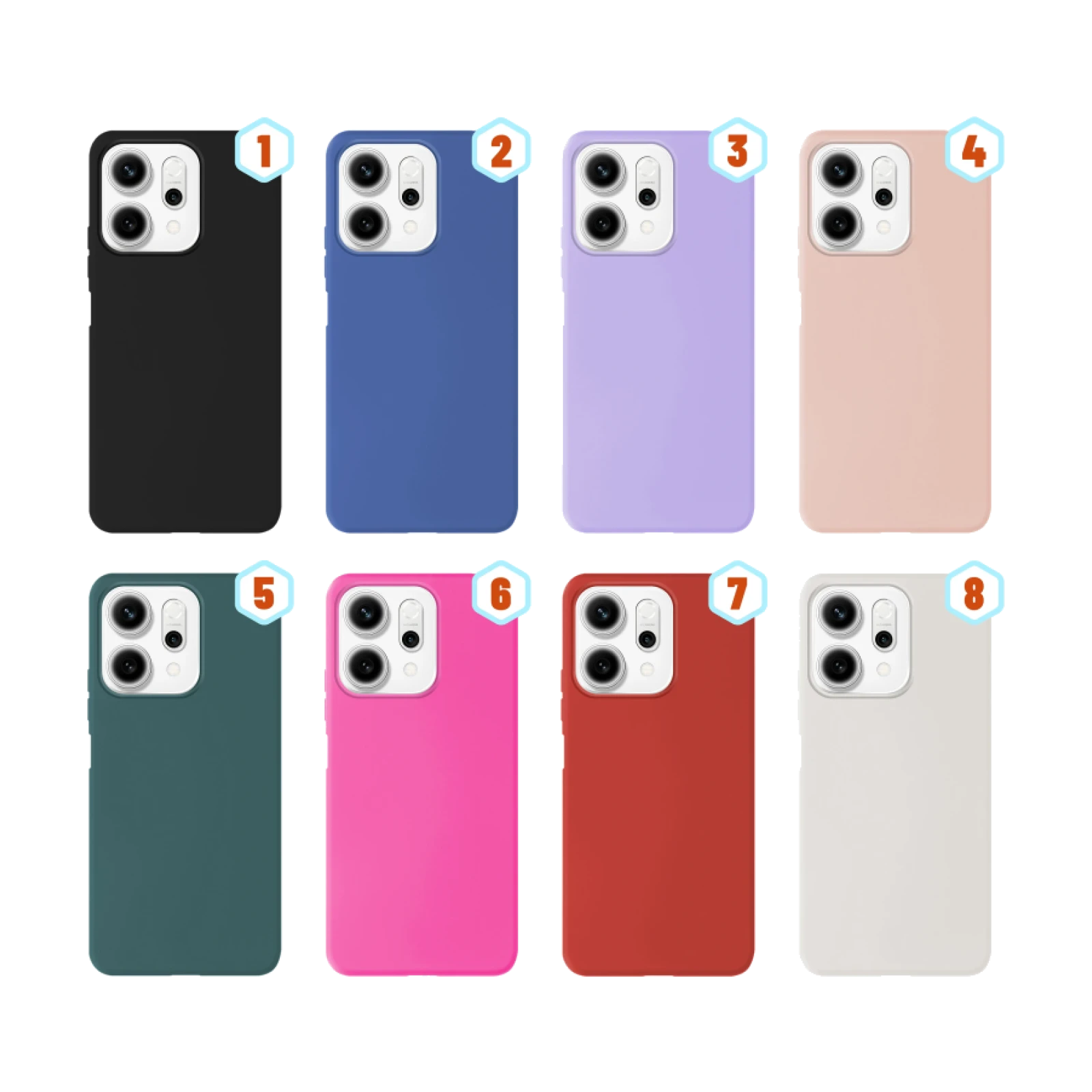 Funda Silicona Liquida Efecto Piel Oppo Reno 14