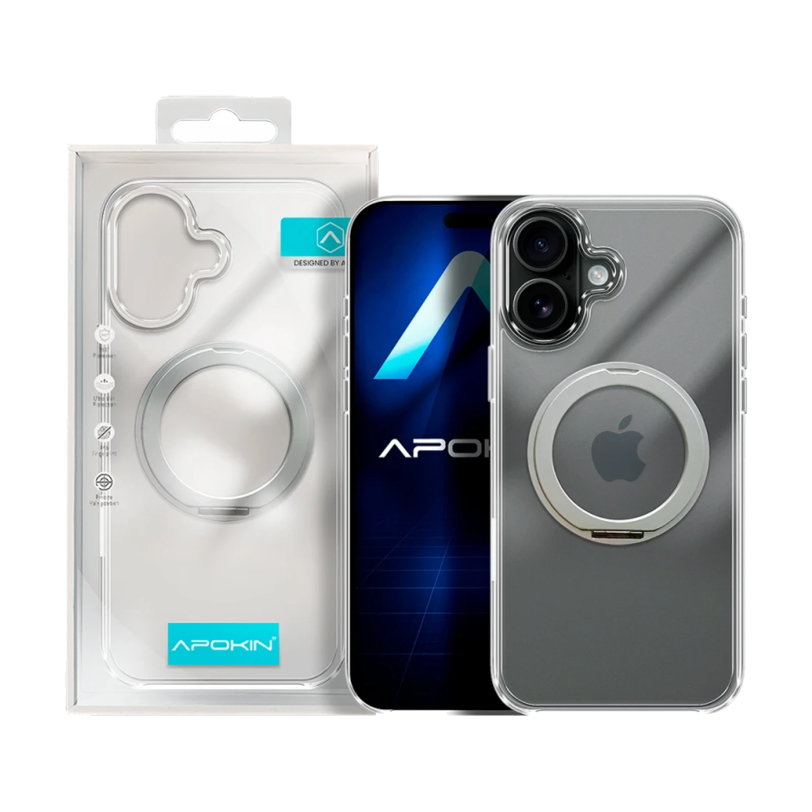Funda Puro Con Anilla y Magsafe para iPhone 16