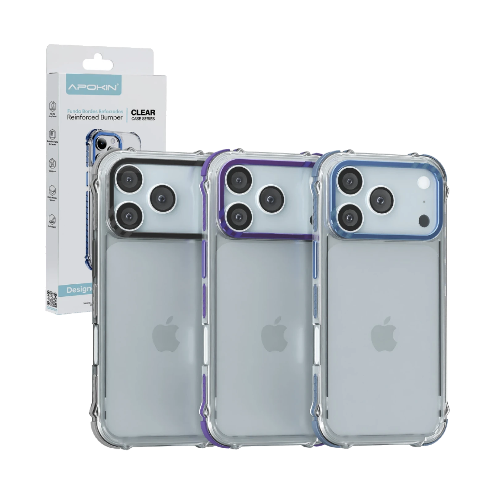 Funda Apokin Rock iPhone 17 Pro Max / 18 Pro Max 3-Color