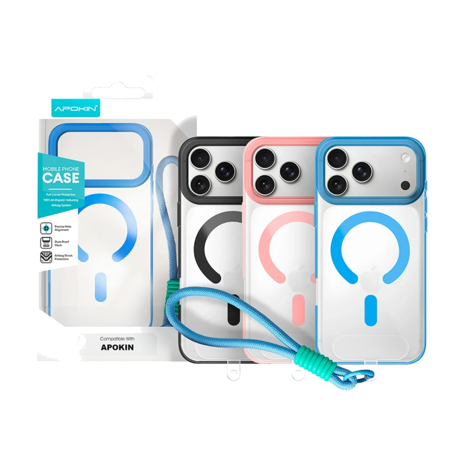 Funda Silicona con Correa Magsafe iPhone 17 Pro Max / 18 Pro Max