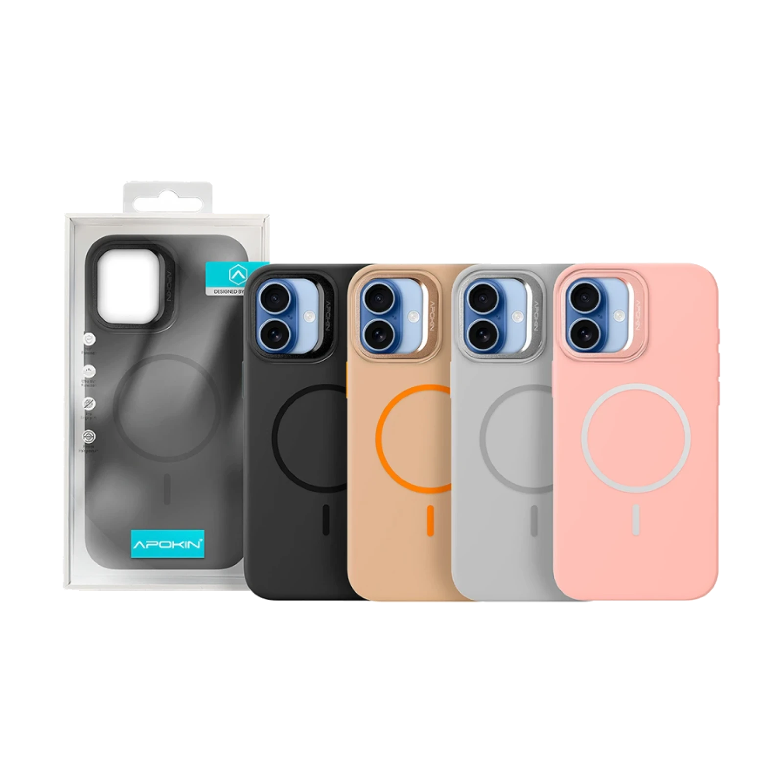 Funda Silicona Premium con Magsafe y Soporte iPhone 16