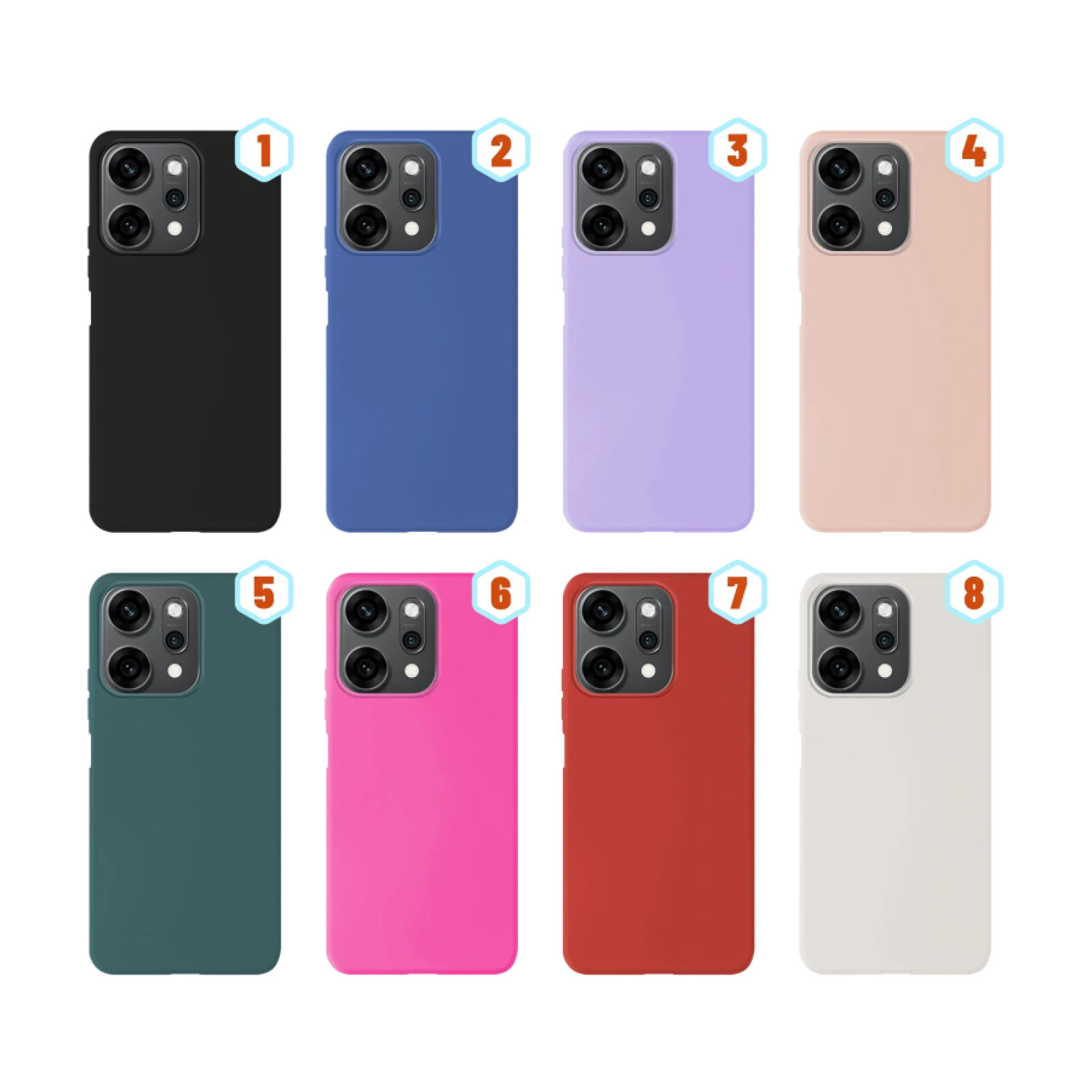 Funda Silicona Liquida Efecto Piel Oppo Reno 14 Pro