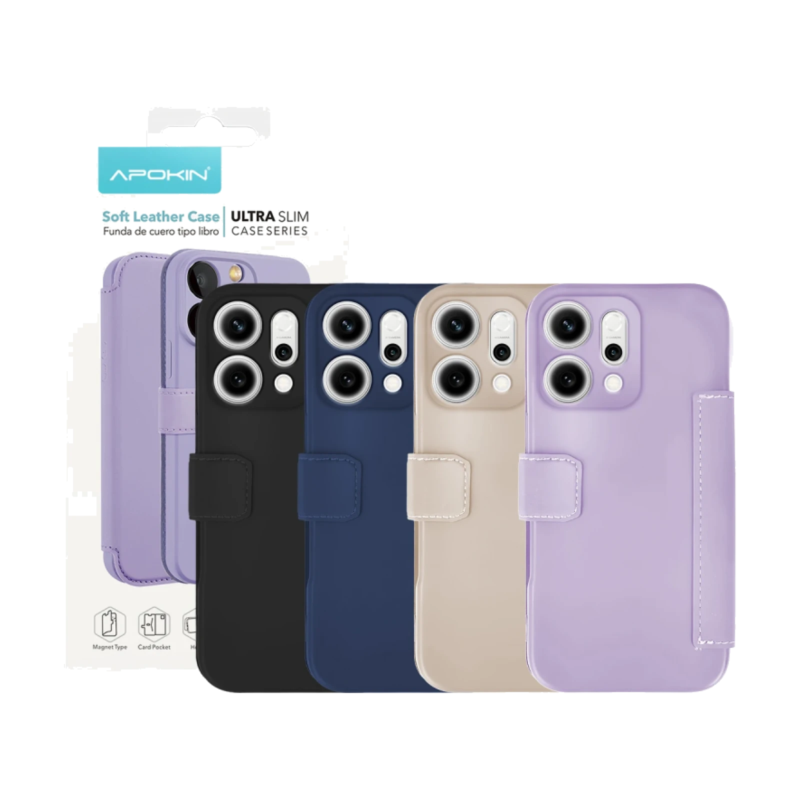 Funda de Tapa Silicona Suave para Oppo Reno 14 Pro