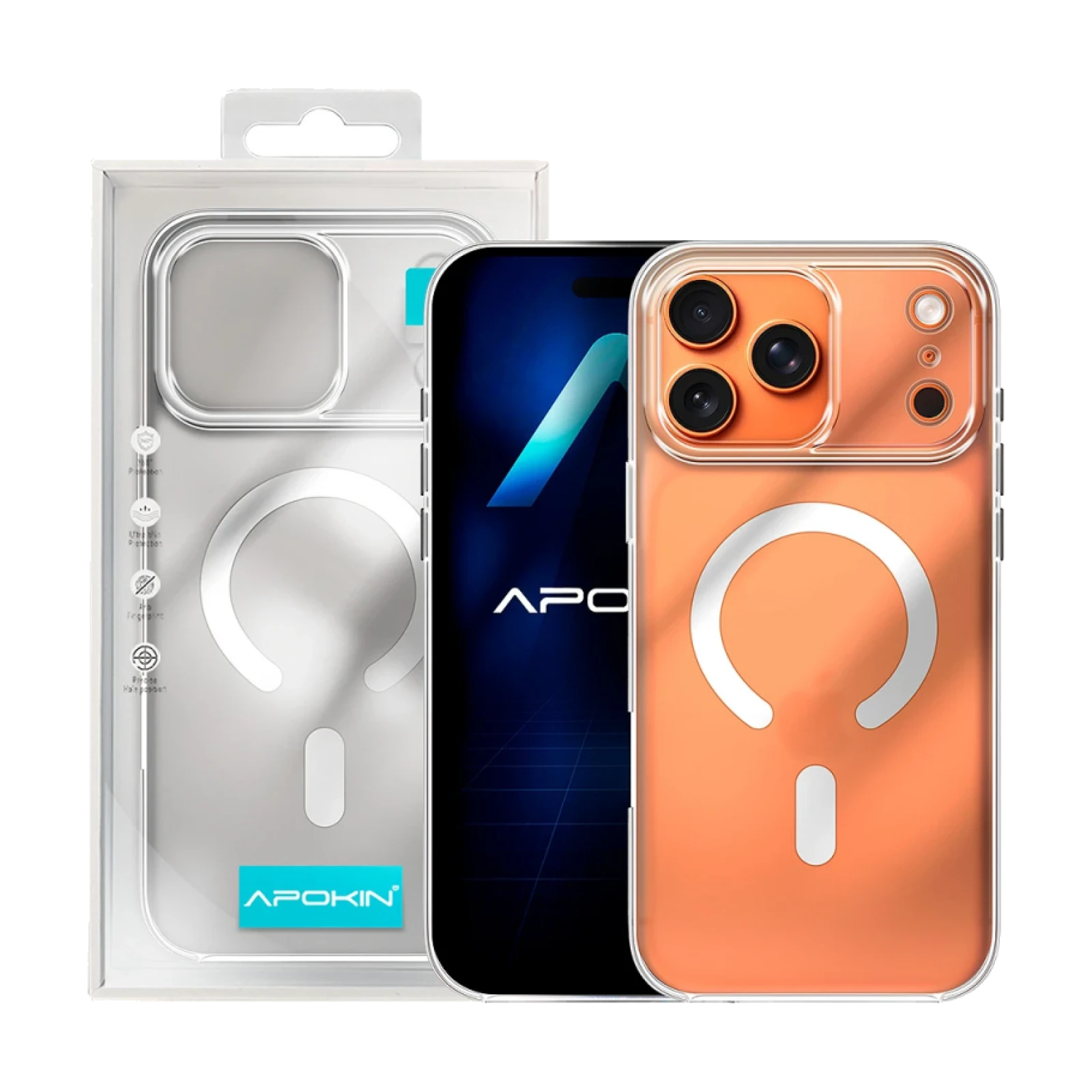 Funda transparente Mate con MagSafe para iPhone 17 Pro