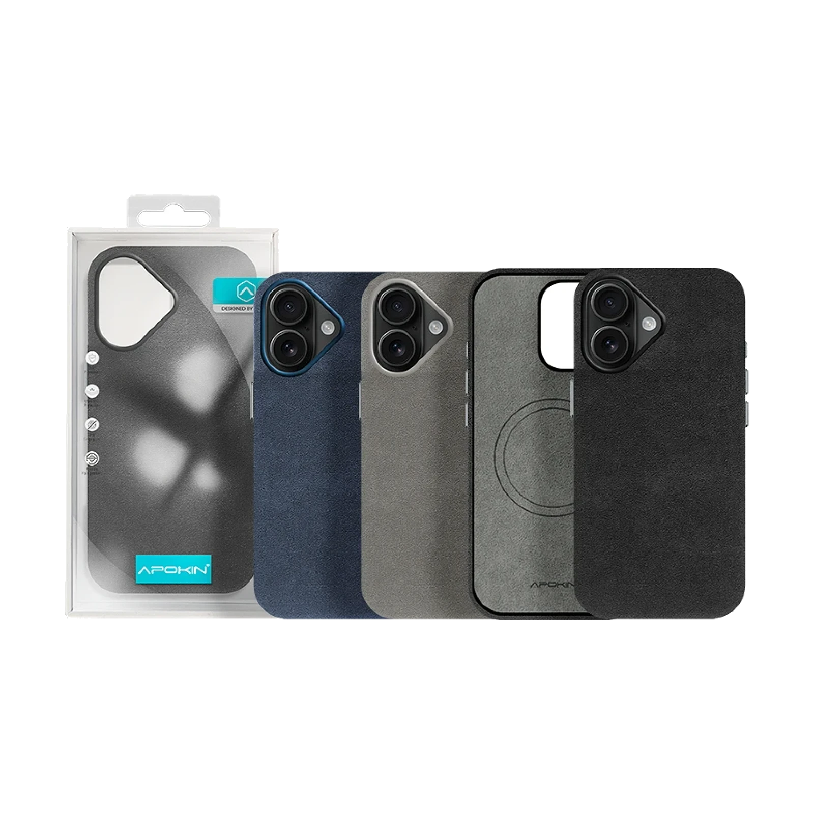 Funda Piel Alcántara para iPhone 17