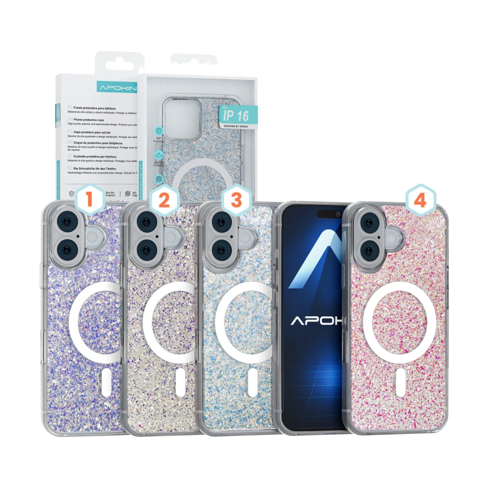 Funda Purpurina con Magsafe iPhone 17