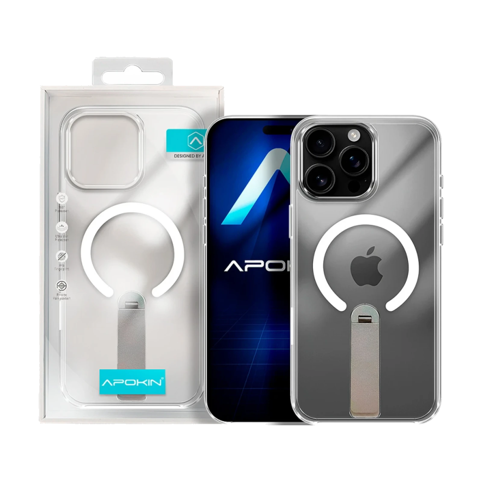 Funda Puro Con Soporte y Magsafe para iPhone 16 Pro