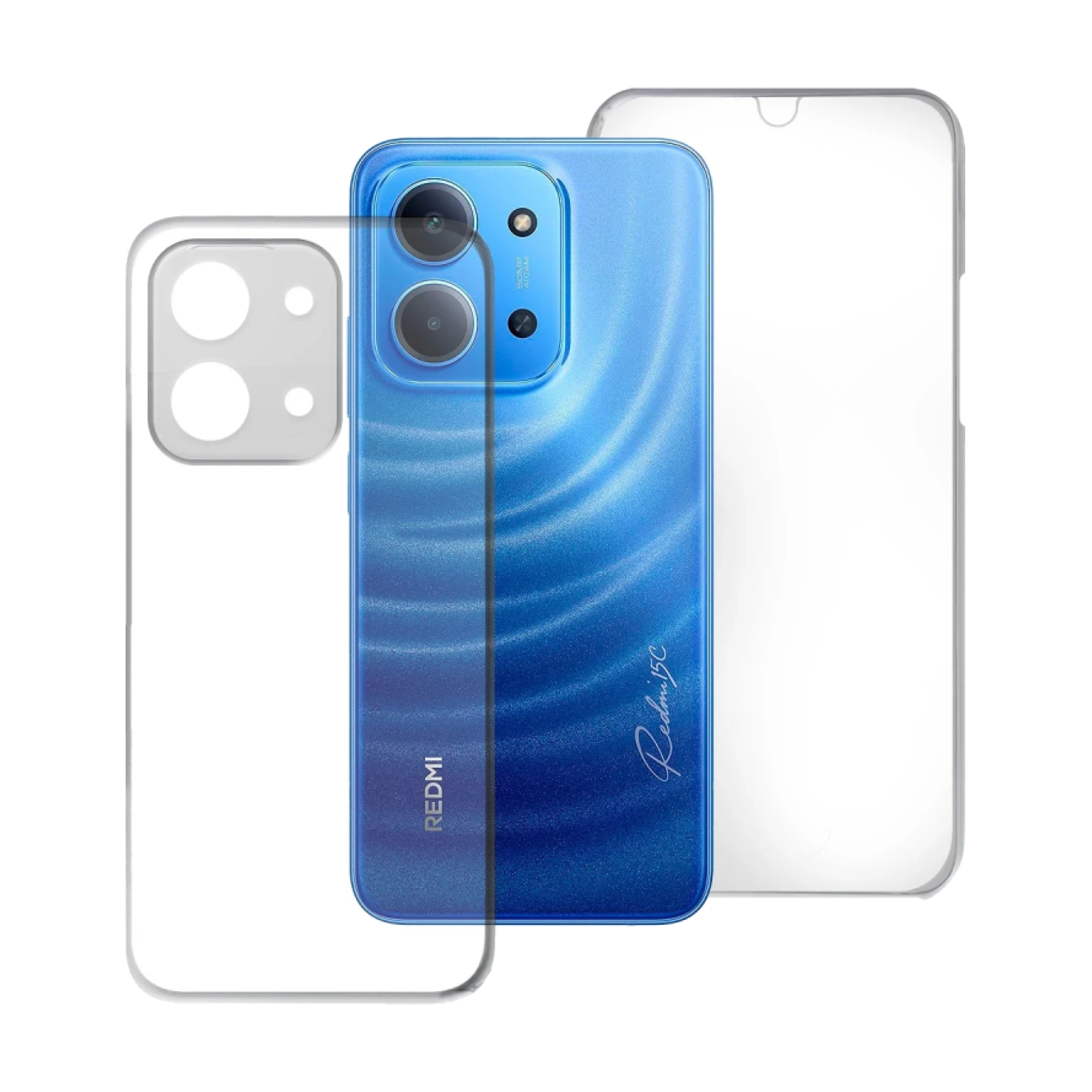Funda Doble Xiaomi Redmi 15C 171mm Silicona Transparente Delantera y Trasera