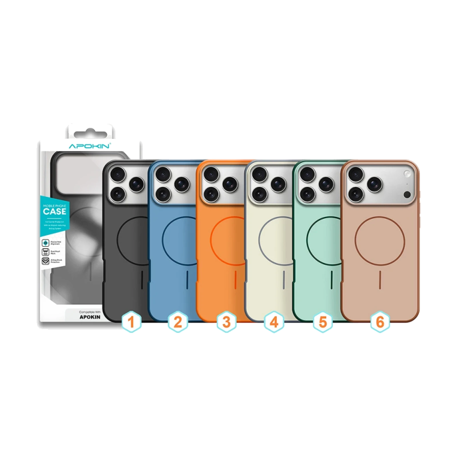 Funda Silicon Bicolor con Magsafe para iPhone 17 Pro / 18 Pro