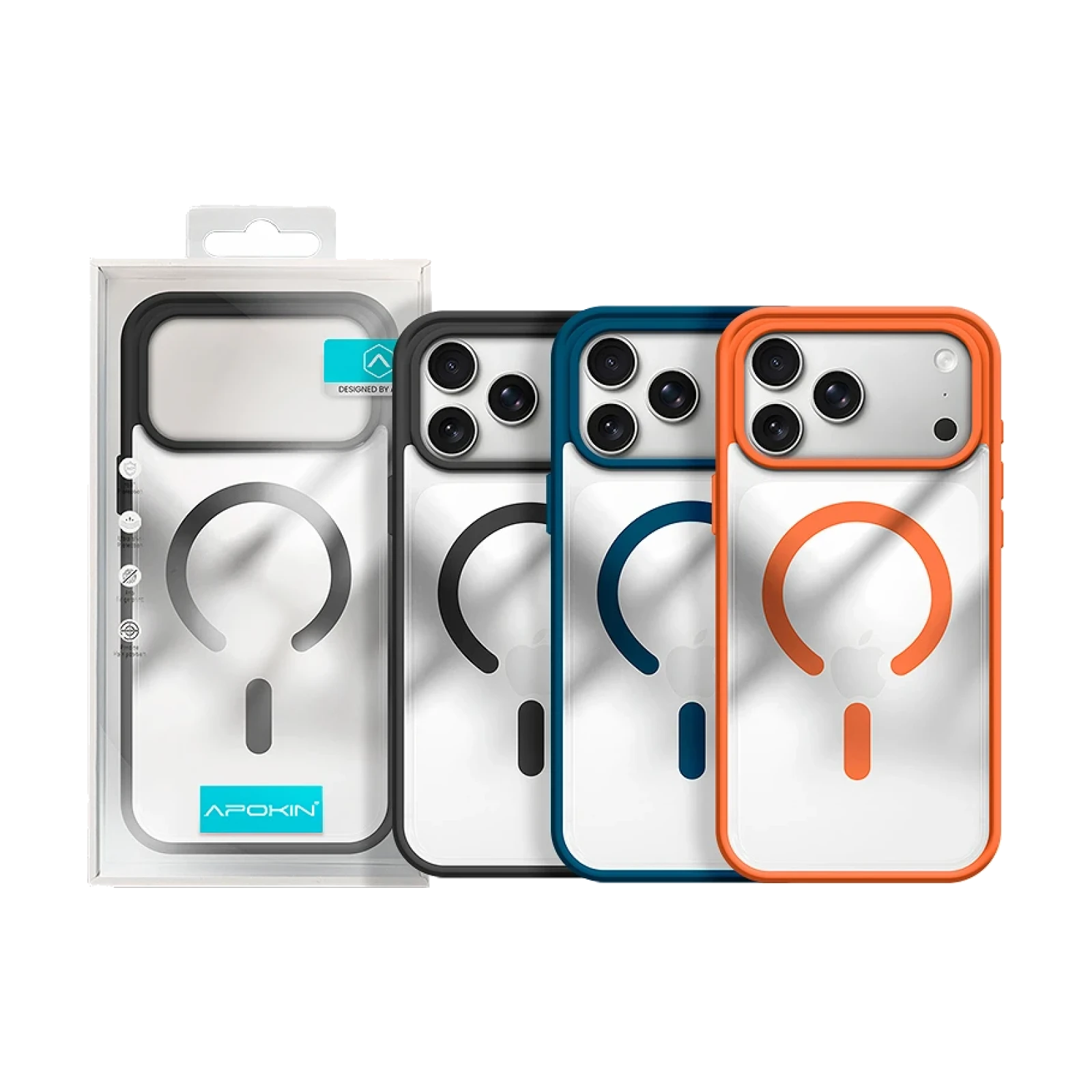 Funda Acrilica Premium Magsafe iPhone 17 Pro / 18 Pro 3 Color