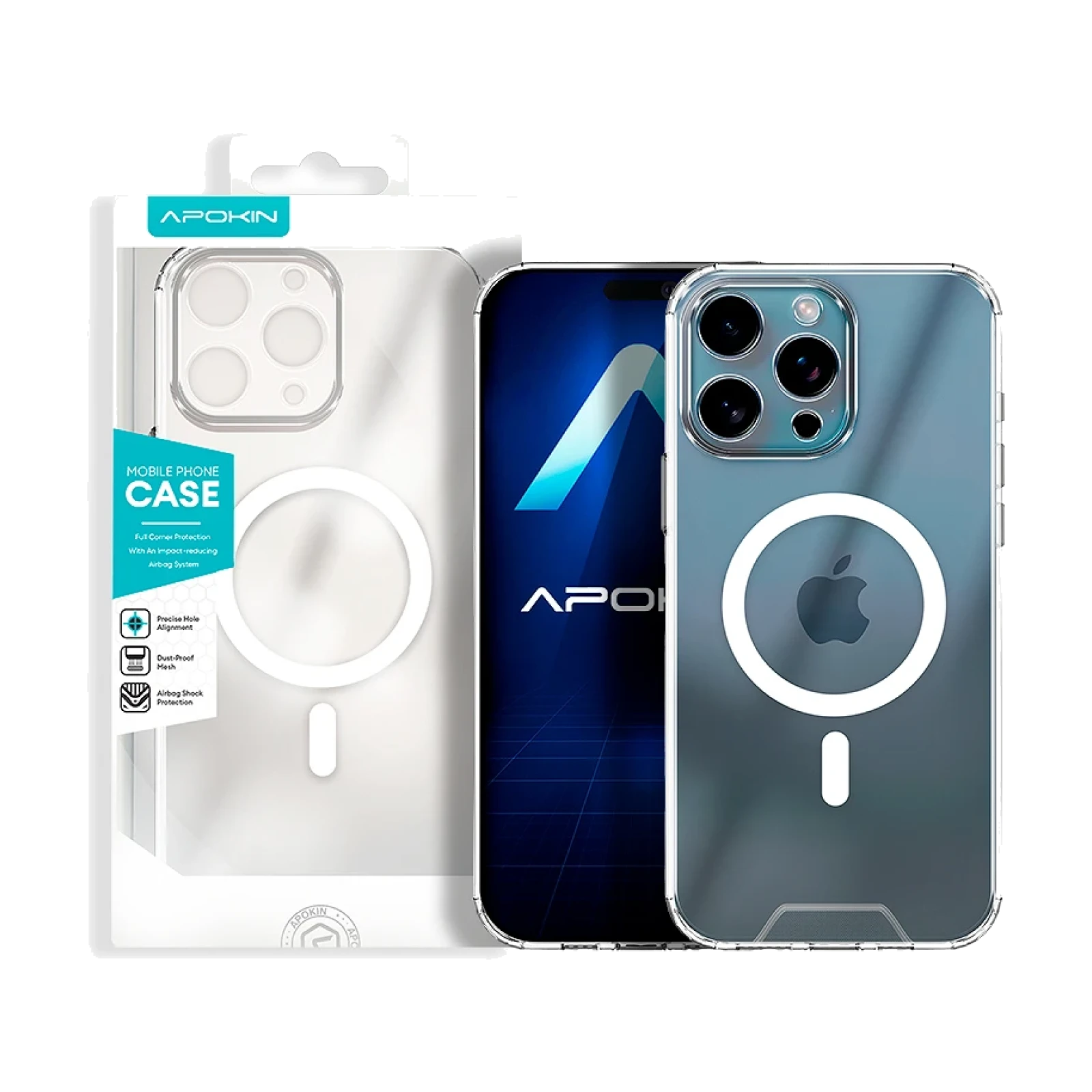 Funda Transparente con Magsafe Clear 3D para iPhone 15 Pro Max