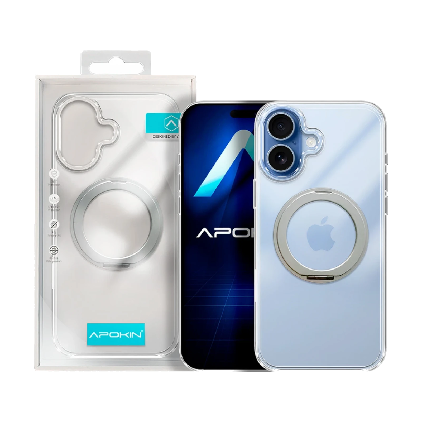 Funda Puro Con Anilla y Magsafe para iPhone 17