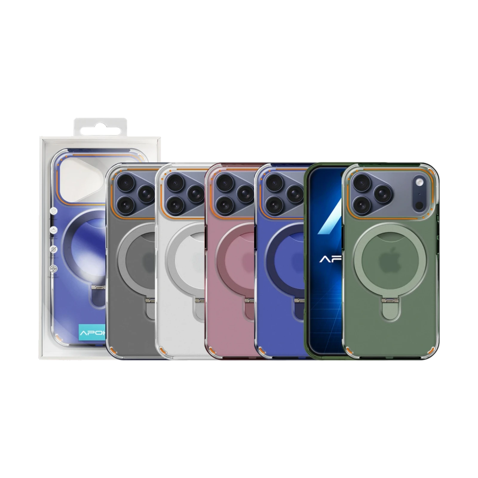 Funda Smoked Magsafe Con Anilla iPhone 17 Pro Max