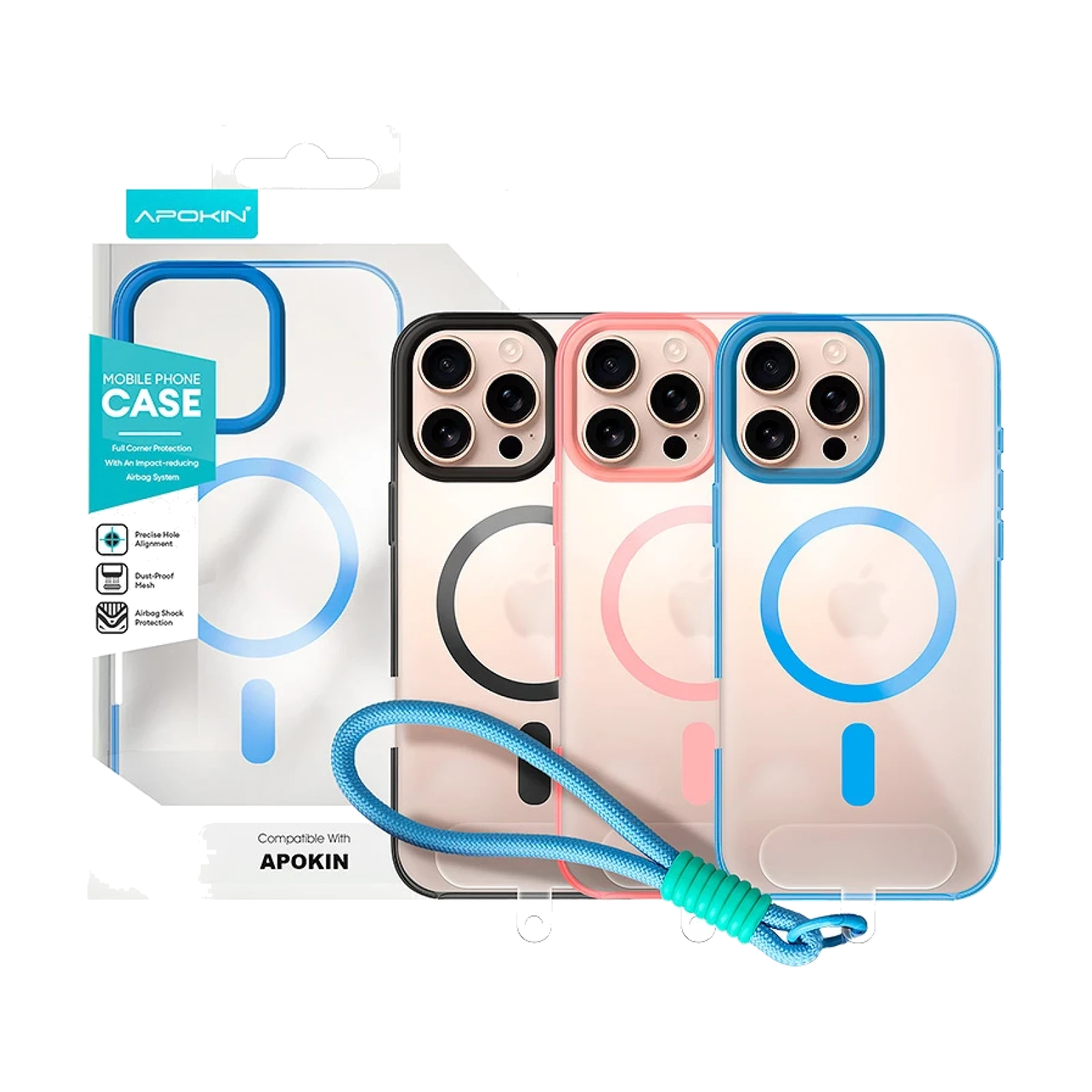 Funda Silicona con Correa Magsafe iPhone 16 Pro