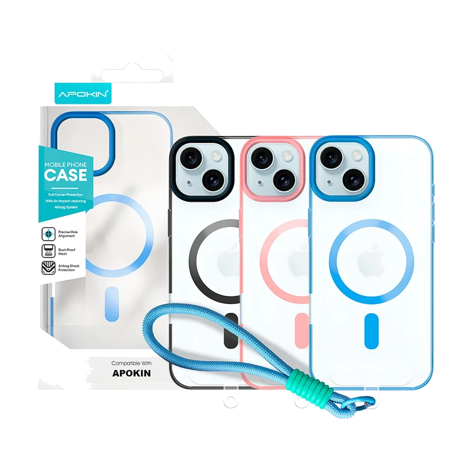 Funda Silicona con Correa Magsafe iPhone 15