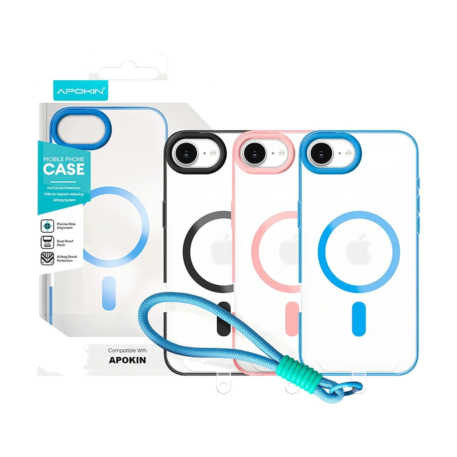 Funda Silicona con Correa Magsafe iPhone 16e/17e