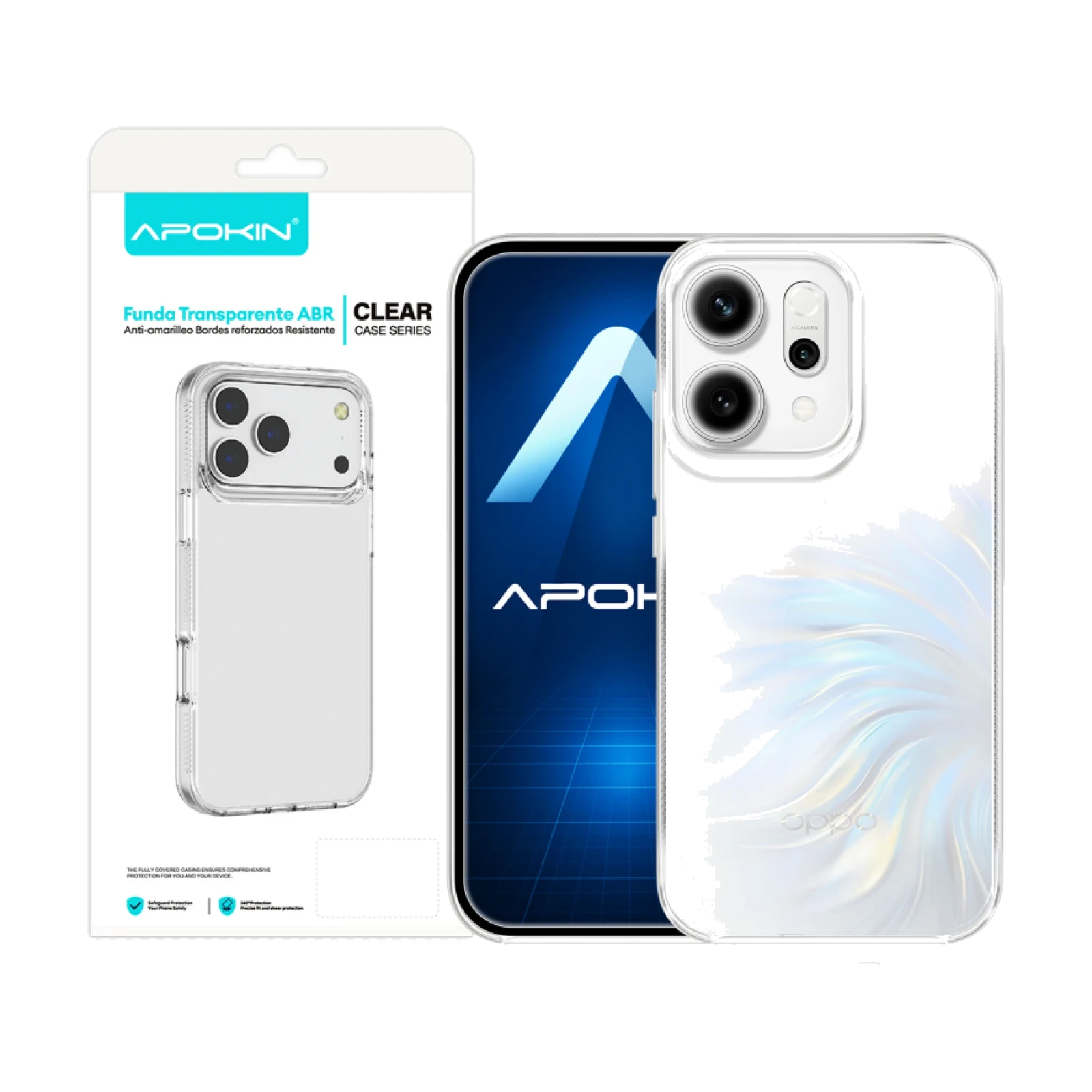 Funda Transparente ABR Antigolpe Premium Oppo Reno 14