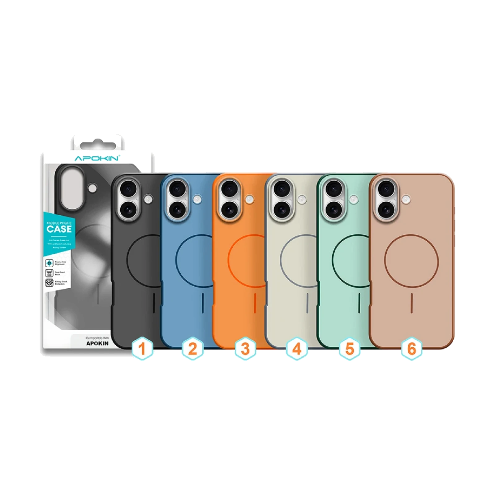 Funda Silicon Bicolor con Magsafe para iPhone 17