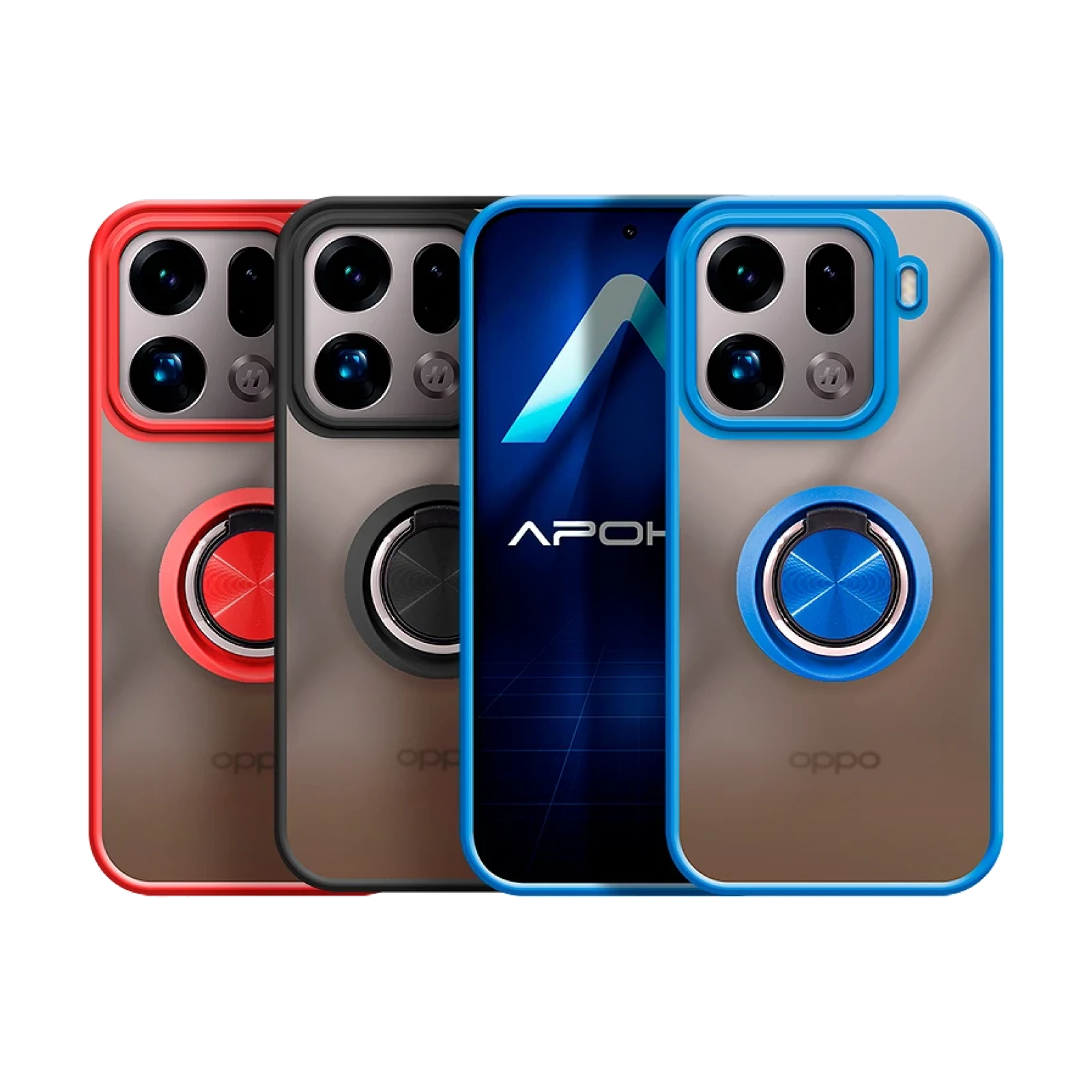 Funda Gel Oppo Find X9 Pro Iman con soporte Smoked