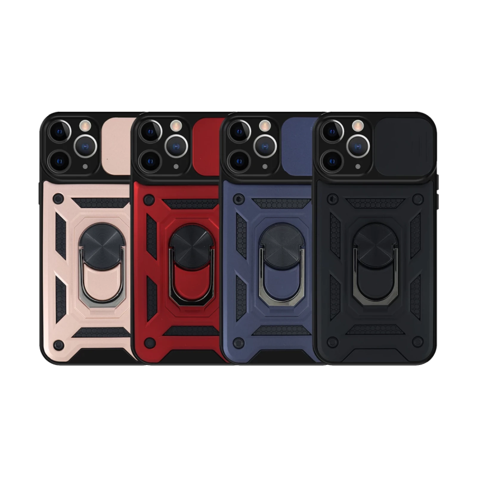 Funda con Anilla y Cámara Deslizante iPhone 12 Pro Max con Imán