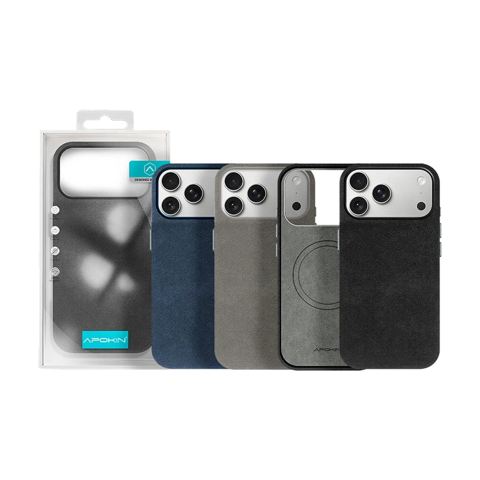 Funda Piel Alcántara para iPhone 17 Pro / 18 Pro