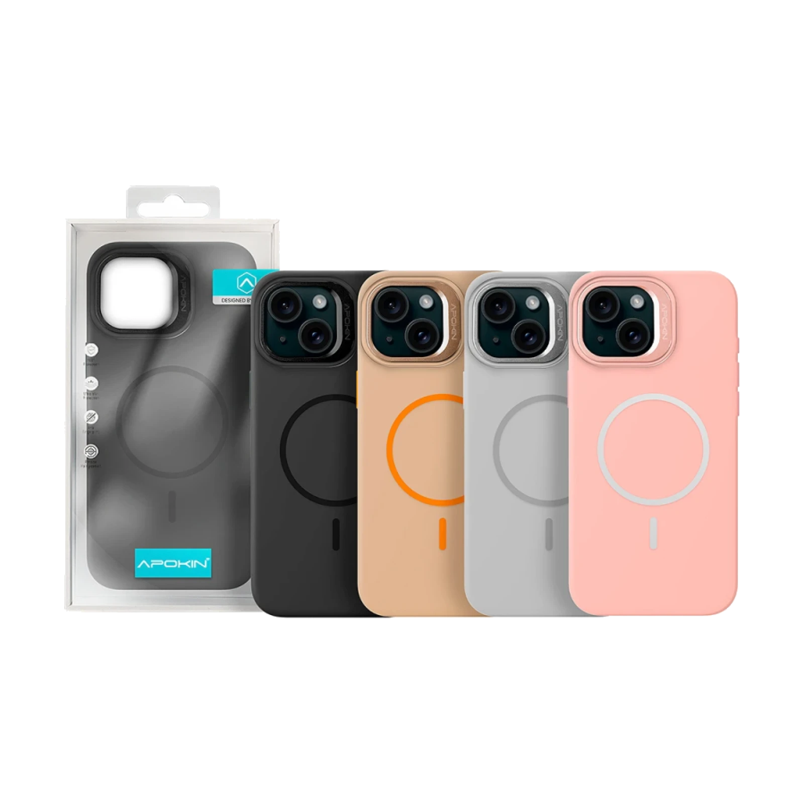Funda Silicona Premium con Magsafe y Soporte iPhone 15