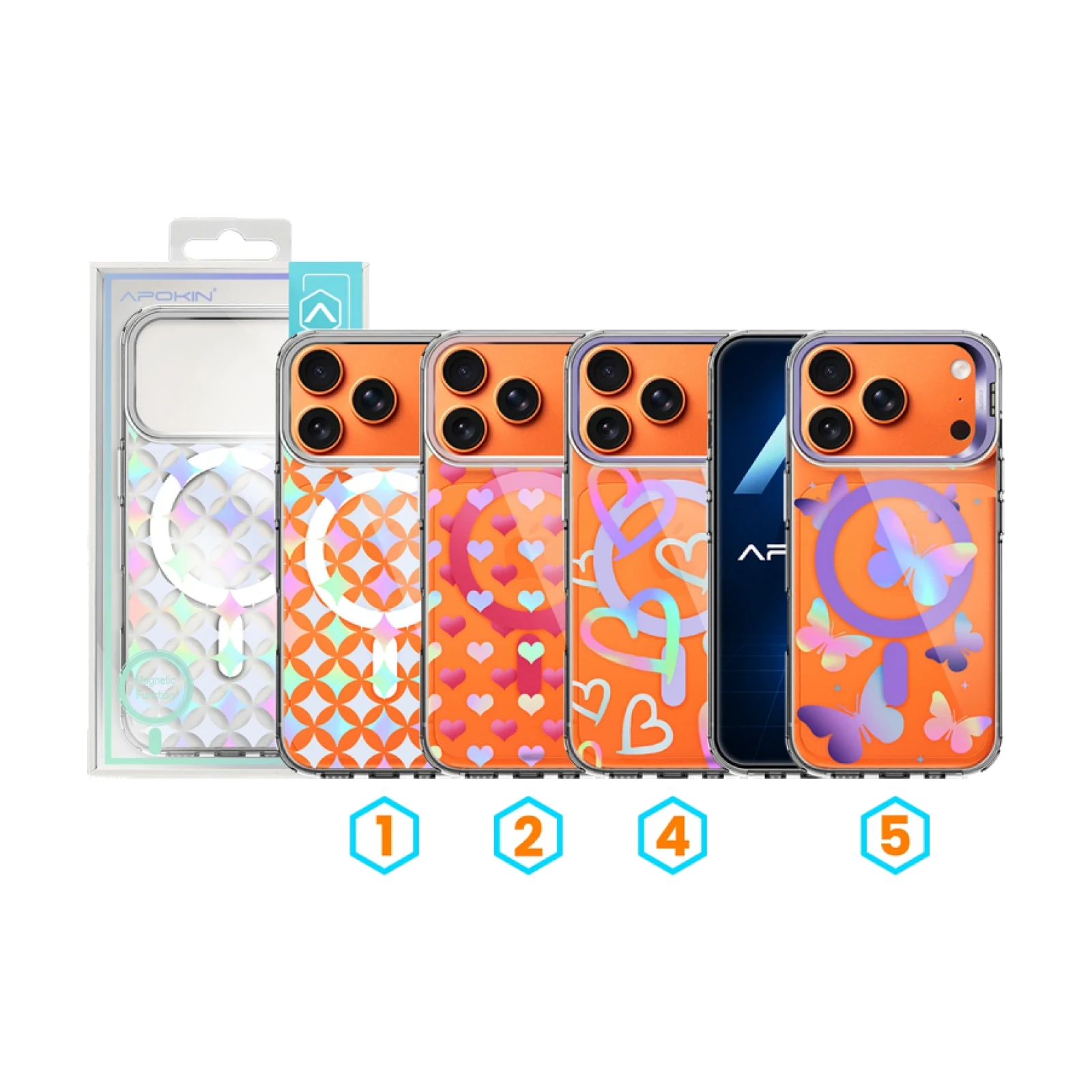 Funda Iridiscente Metalizada Magsafe con Dibujos iPhone 17 Pro Max / 18 Pro Max