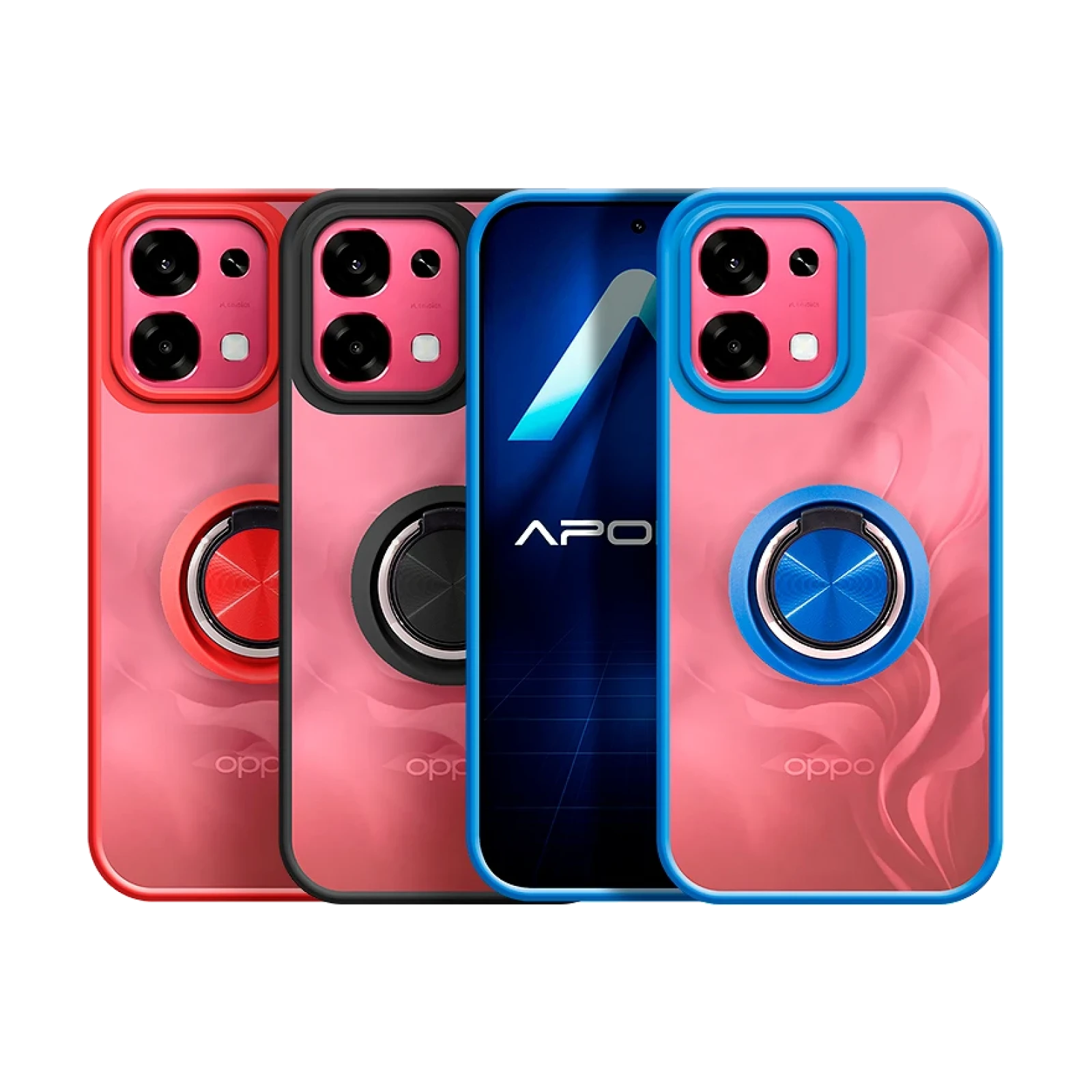 Funda Gel Oppo A6 PRO Iman con soporte Smoked