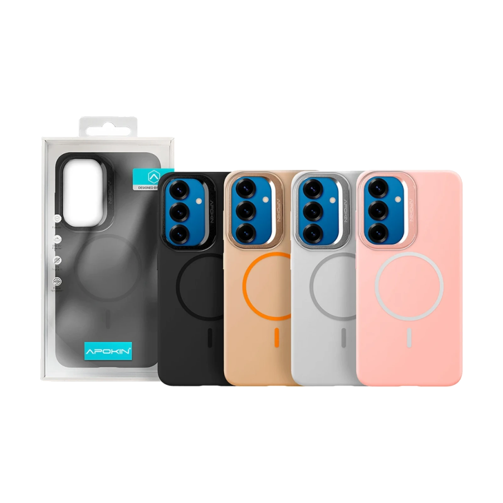 Funda Silicona Premium con Magsafe y Soporte Samsung Galaxy S24/S25 Plus