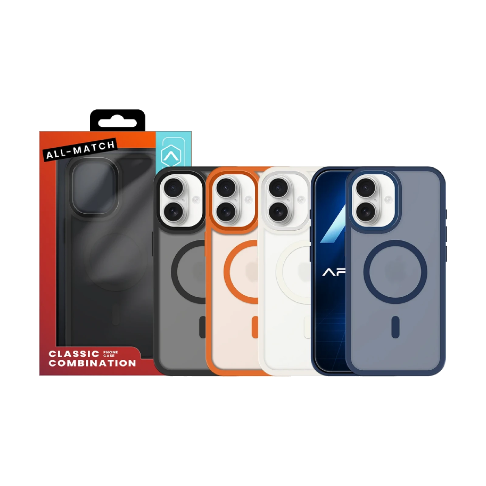 Funda Allmatch Smoked Magsafe con Soporte iPhone 17