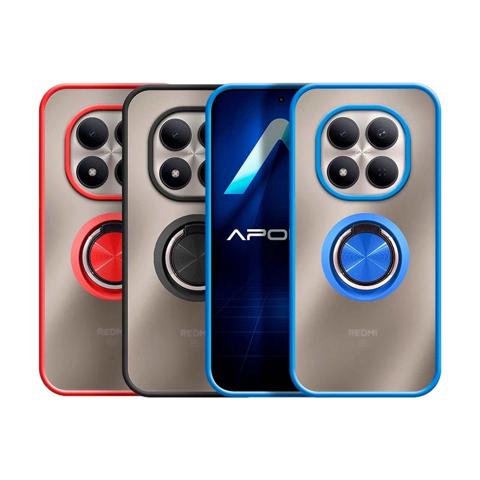 Funda Gel Xiaomi Redmi Note 15 4g/5g Iman con soporte Smoked