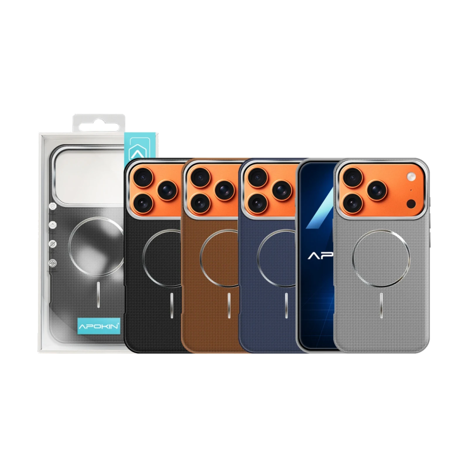 Funda Piel Textura Carbono Deportivo iPhone 17 Pro / 18 Pro