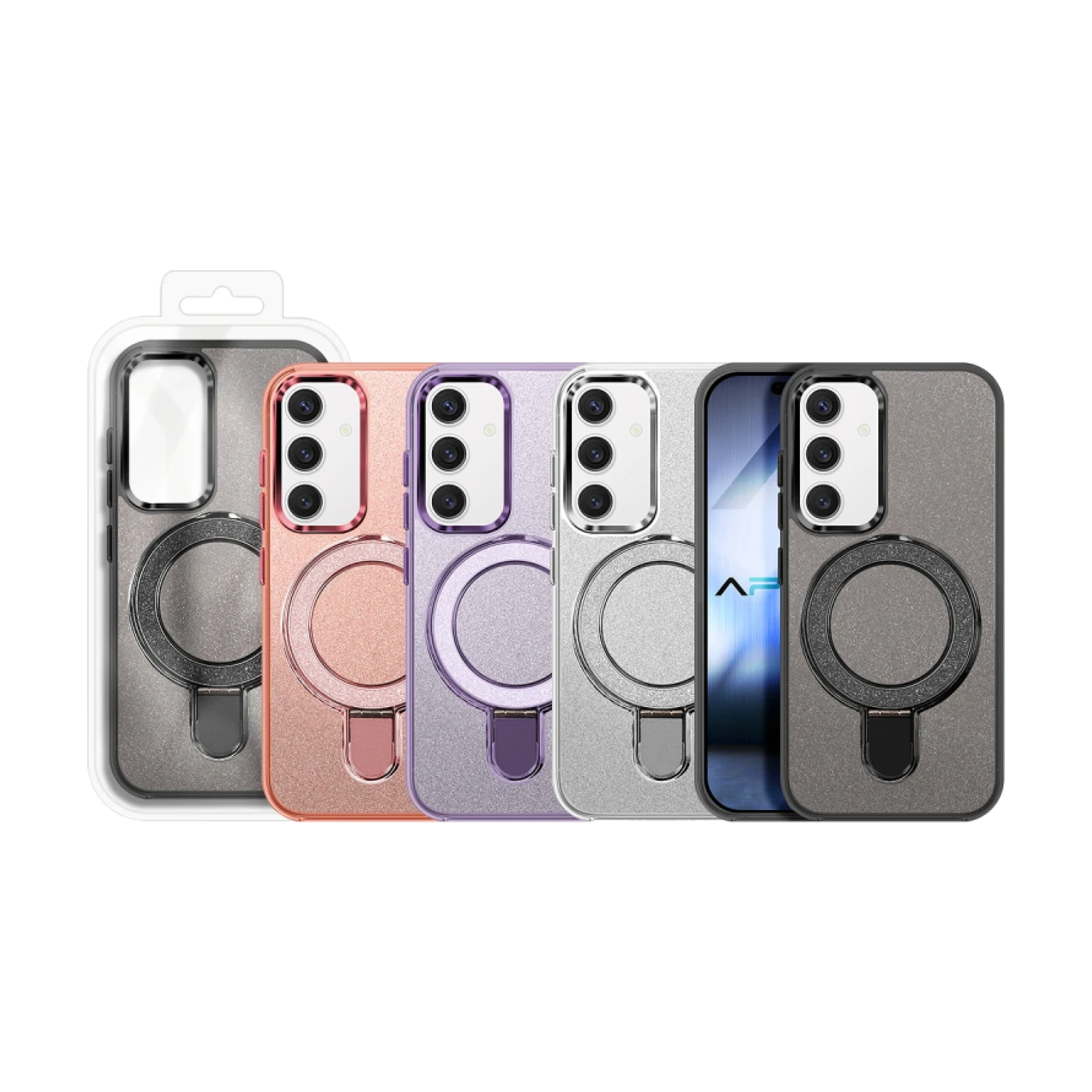 Funda Purpurina Magsafe Con Anilla Magsafe Samsung S26