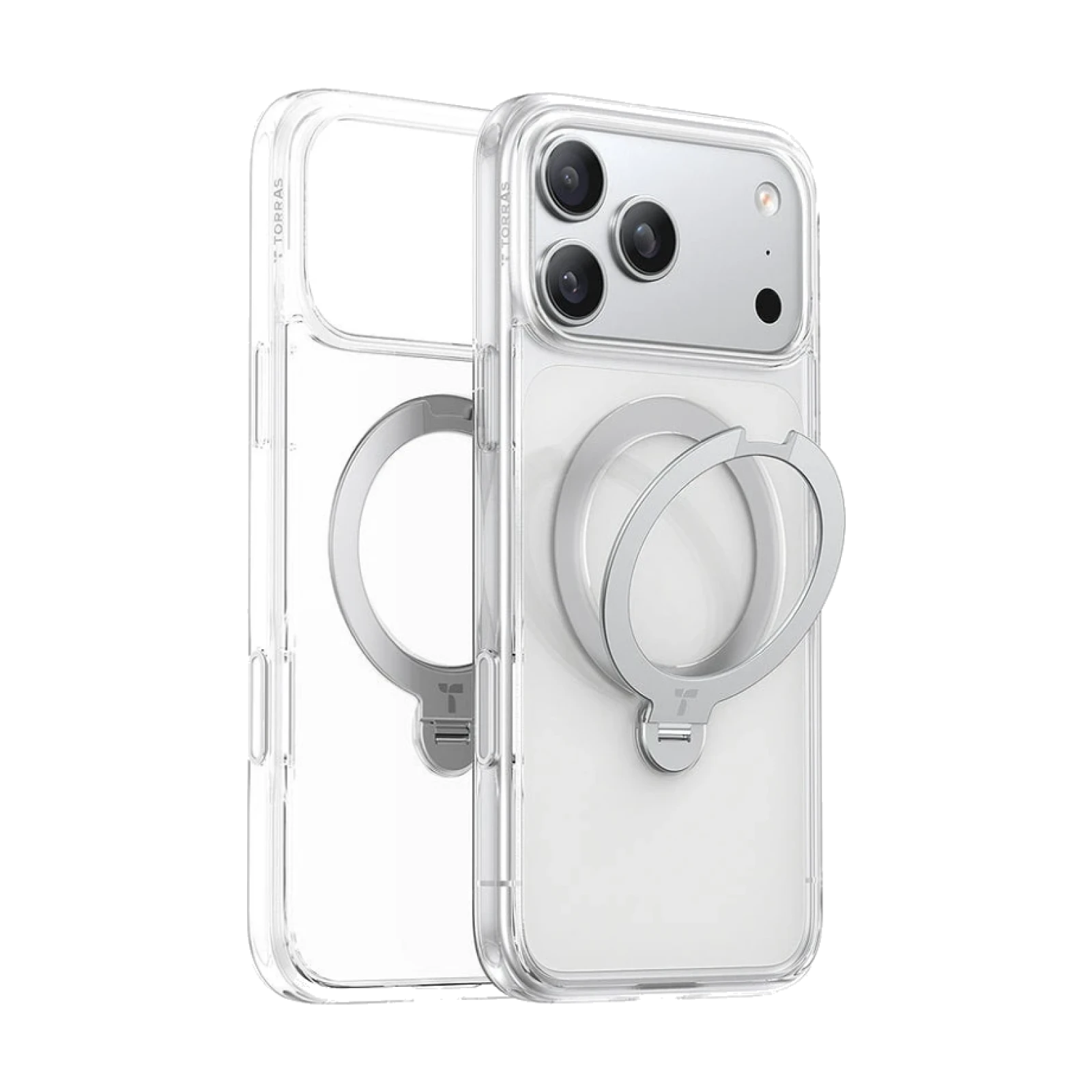 Funda Torras iPhone 17 Pro / 18 Pro Ostand Spin Series TRANSPARENTE