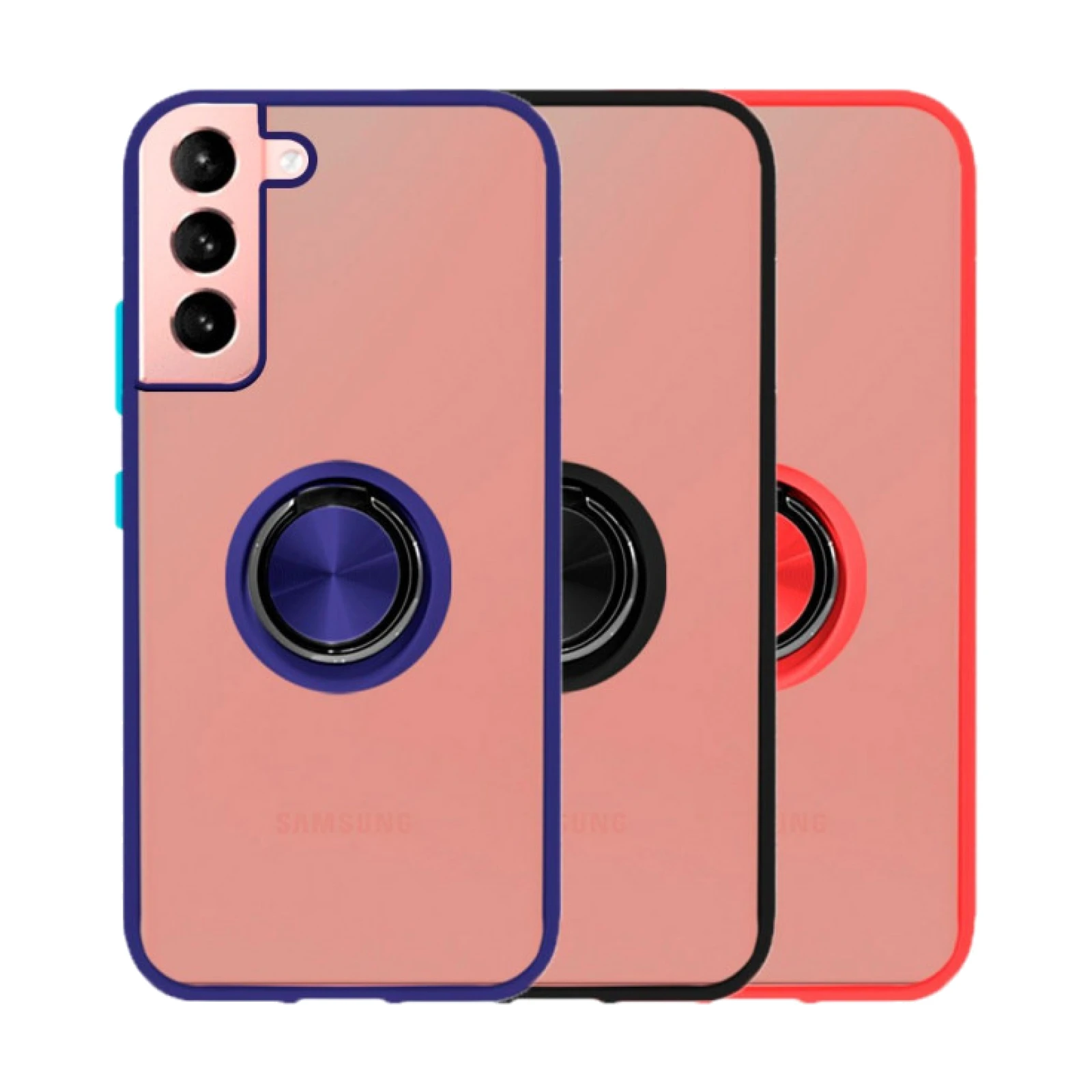 Funda Gel Samsung Galaxy S21 FE Iman con soporte Smoked