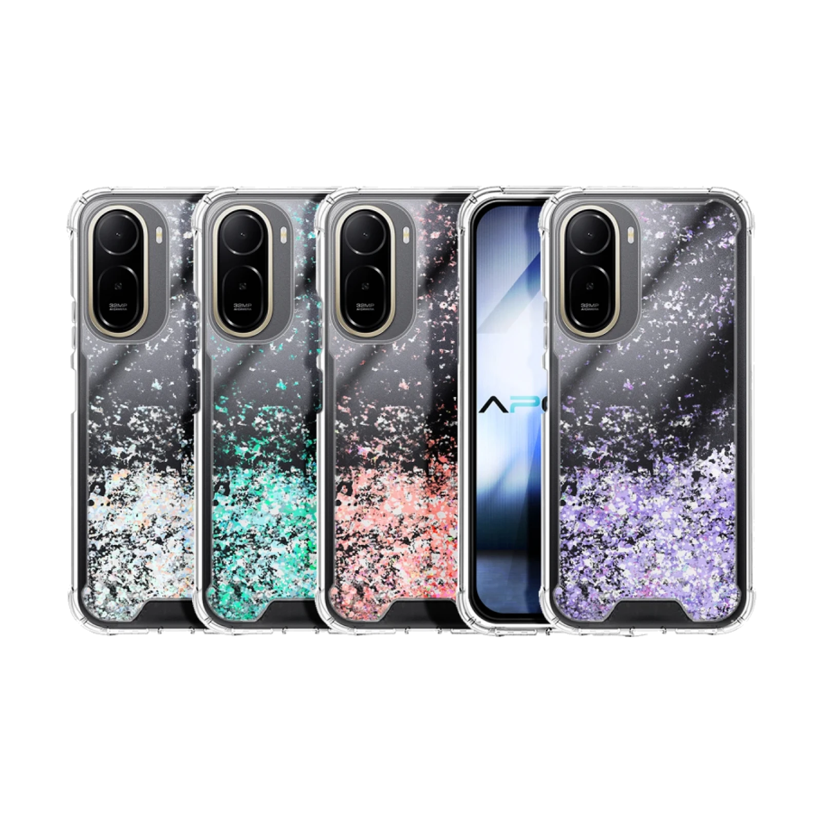 Funda Gel transparente purpurina Xiaomi Redmi A7