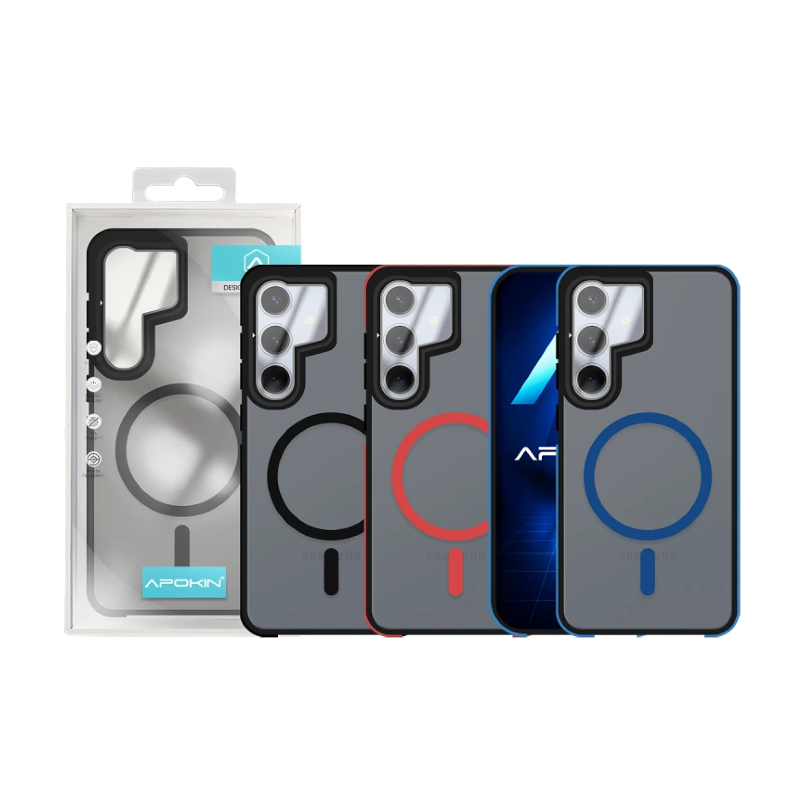 Funda Magsafe Smoked Con Cubre Camara Samsung S26 Plus