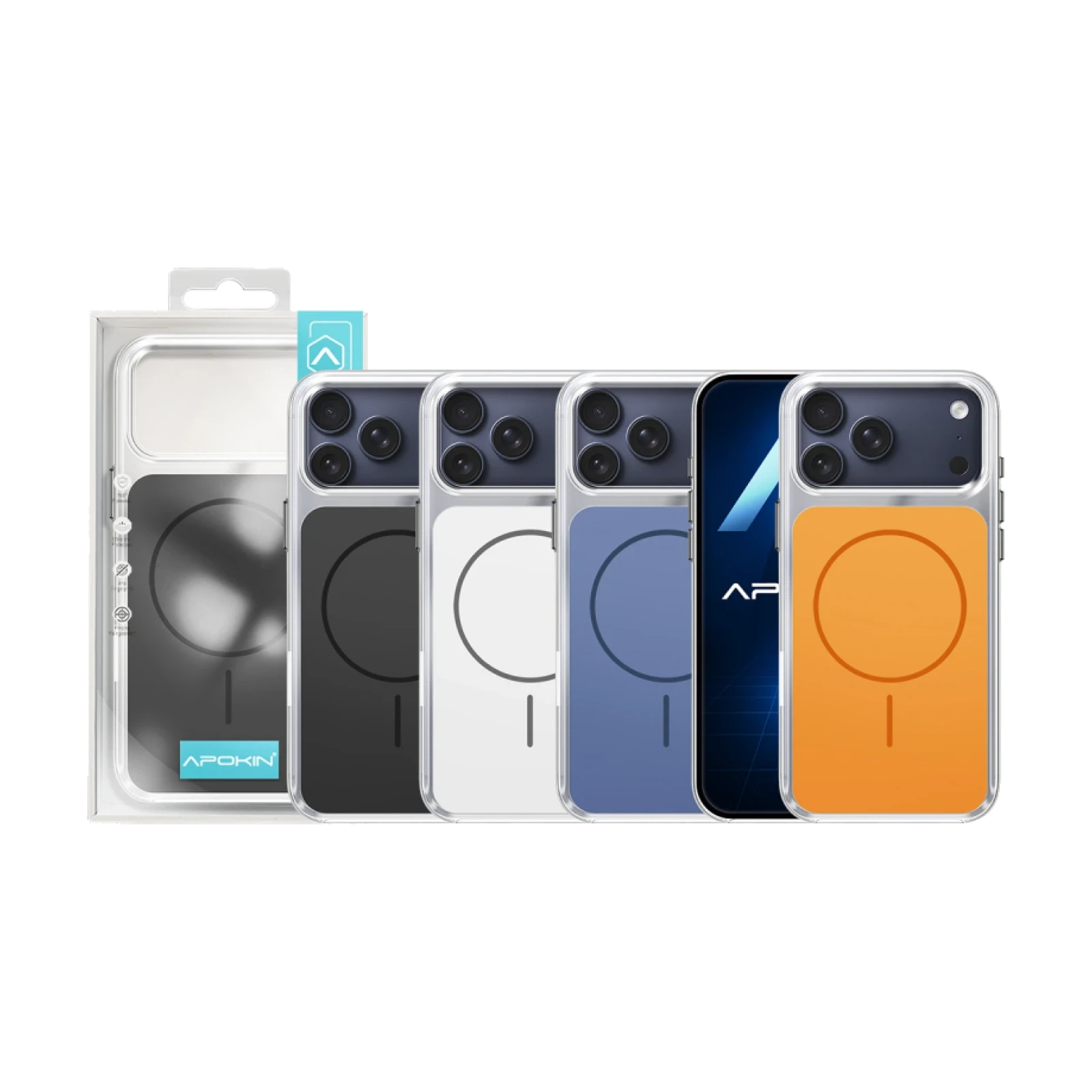 Funda Apokin Clear Mag-Case para iPhone 17 Pro / 18 Pro