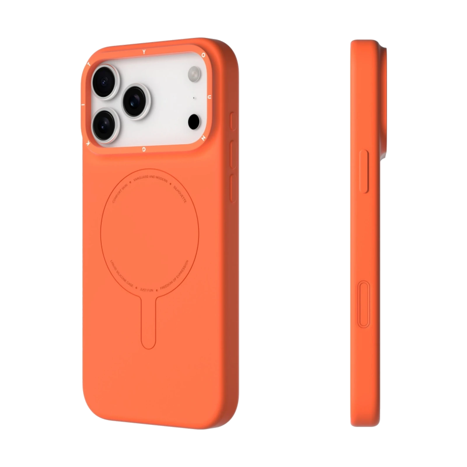 Funda Youngkit Morandi Silicona Naranja para iPhone 17 Pro / 18 Pro