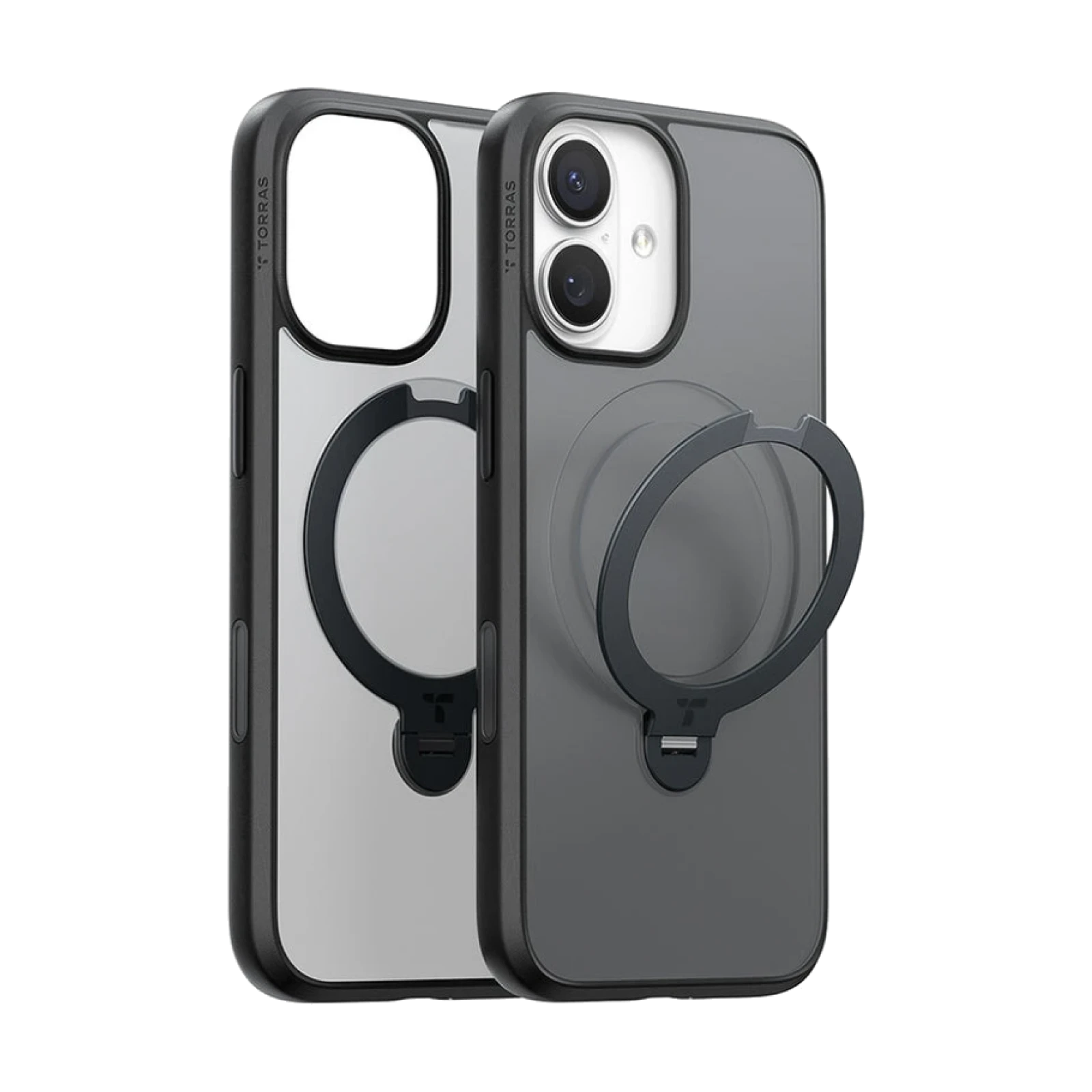 Funda Torras iPhone 17 Ostand Spin Series NEGRO