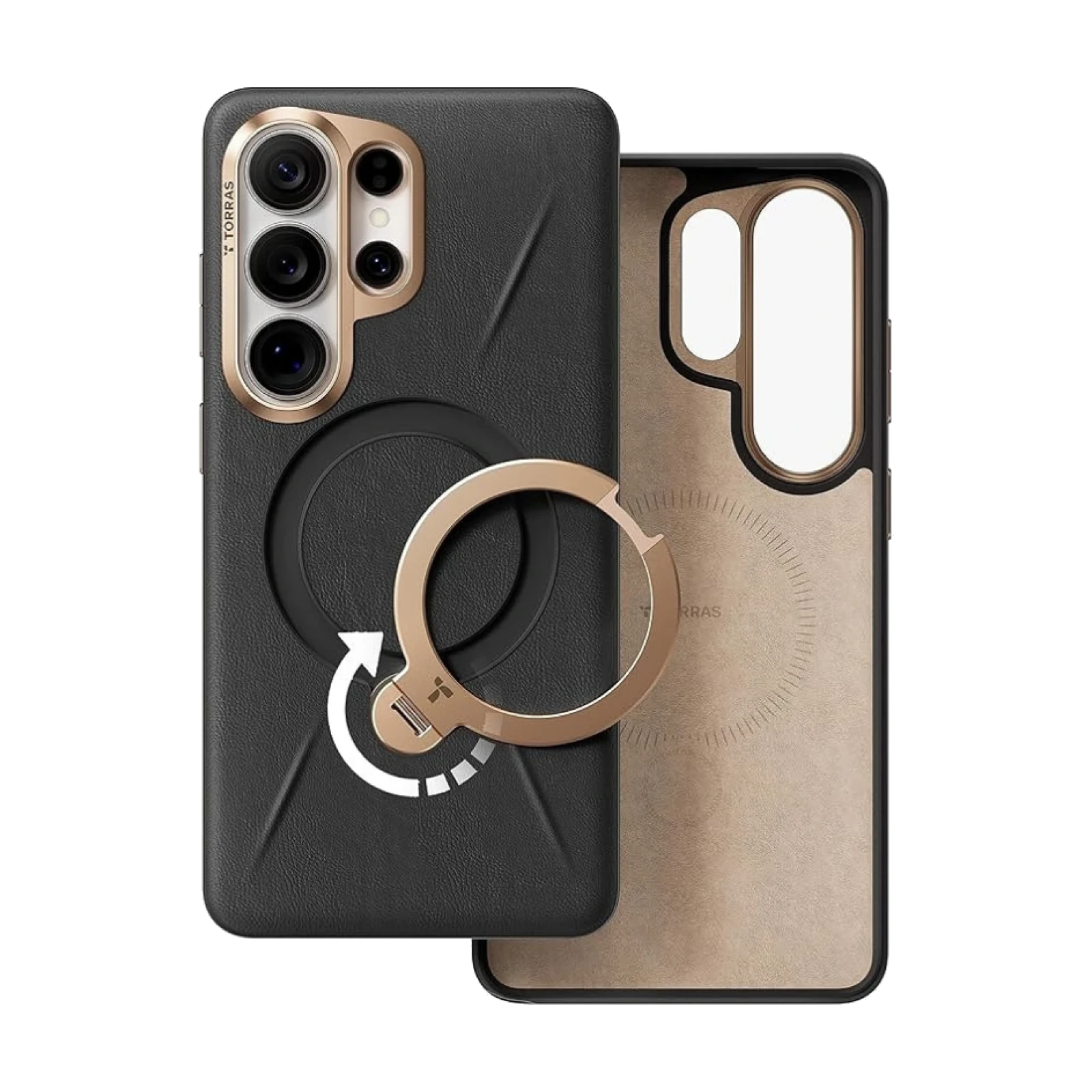 Funda Torras Samsung S26 ULTRA Ostand Spin VegSkin Series Iovry NEGRO