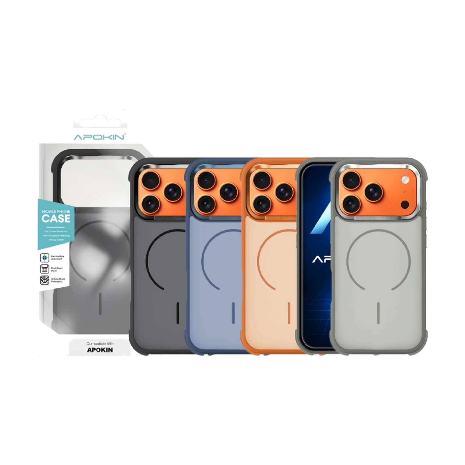 Funda APOKIN Color Mag AntiShock Para iPhone 17 Pro / 18 Pro